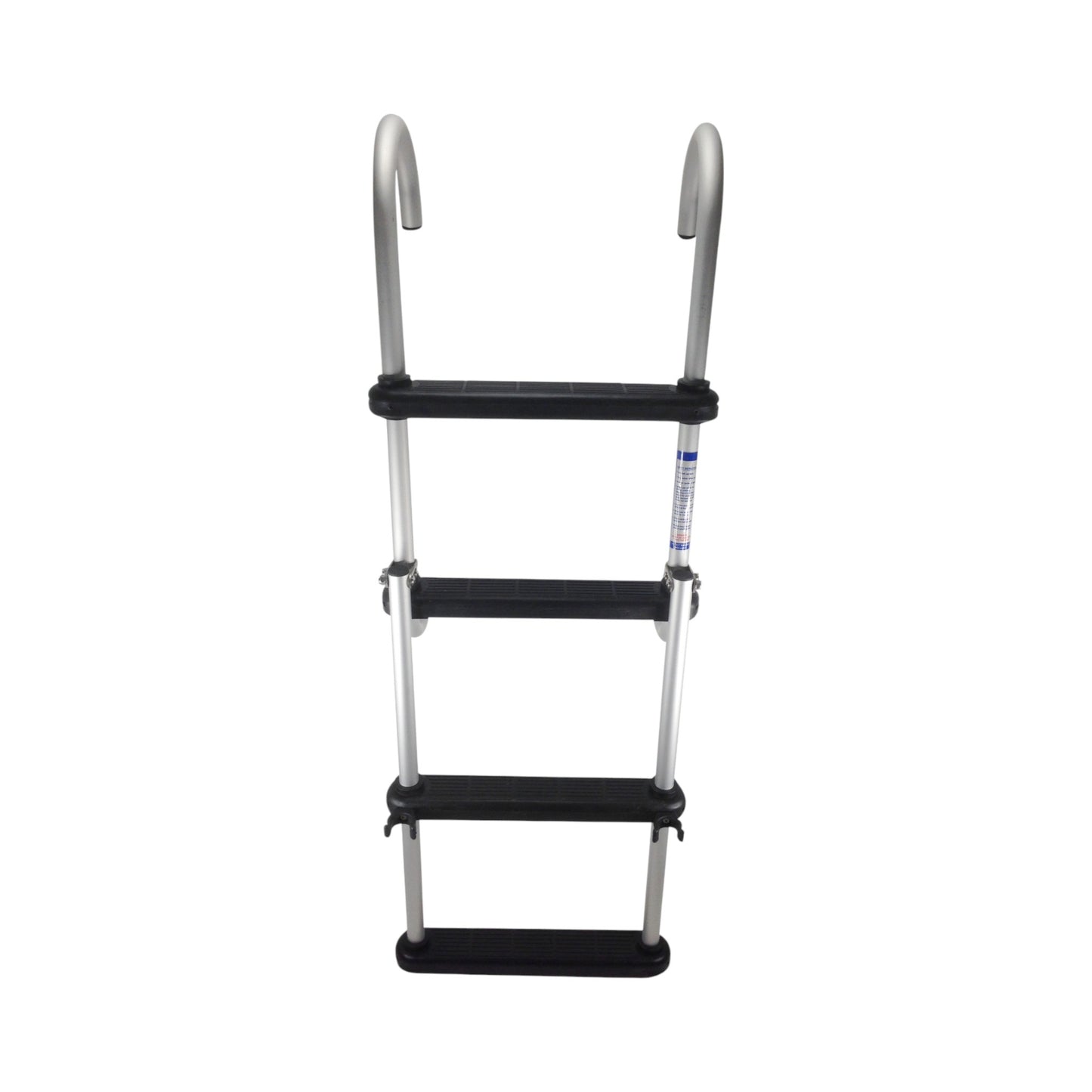 Pactrade Marine Pontoon Boat Folding 4 Steps Boarding Removable Ladder Aluminum