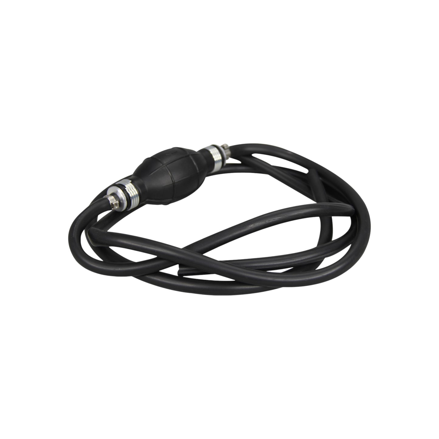 Pactrade Marine Boat Kart Cargo Universal Rubber Pump Hose Assembly Fuel Line Pipe Outboard Boat with Primer Bulb With 6' Hose Black (6mm)