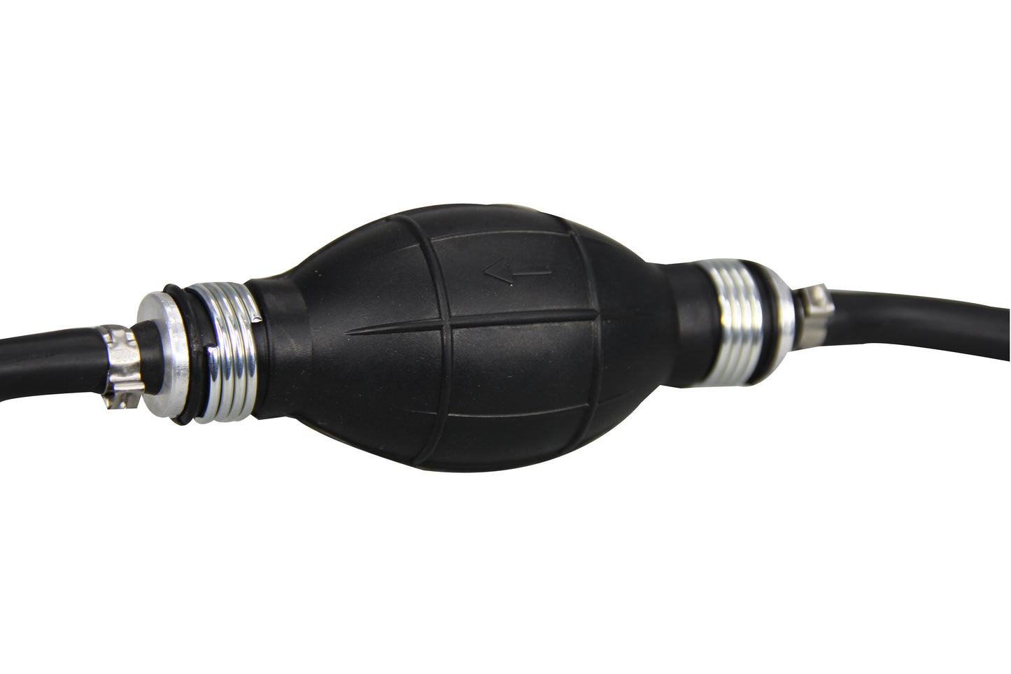 Pactrade Marine Boat Kart Cargo Universal Rubber Pump Hose Assembly Fuel Line Pipe Outboard Boat with Primer Bulb With 6' Hose Black (6mm)