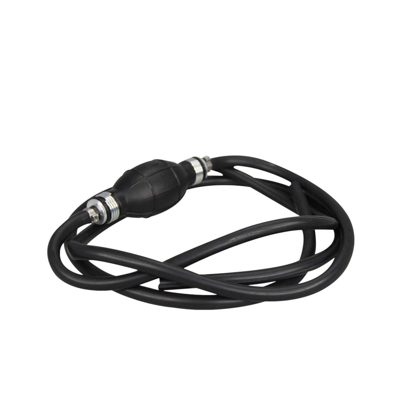 Pactrade Marine Boat Kart Cargo Universal Rubber Pump Hose Assembly Fuel Line Pipe Outboard Boat with Primer Bulb With 6' Hose Black (10mm)