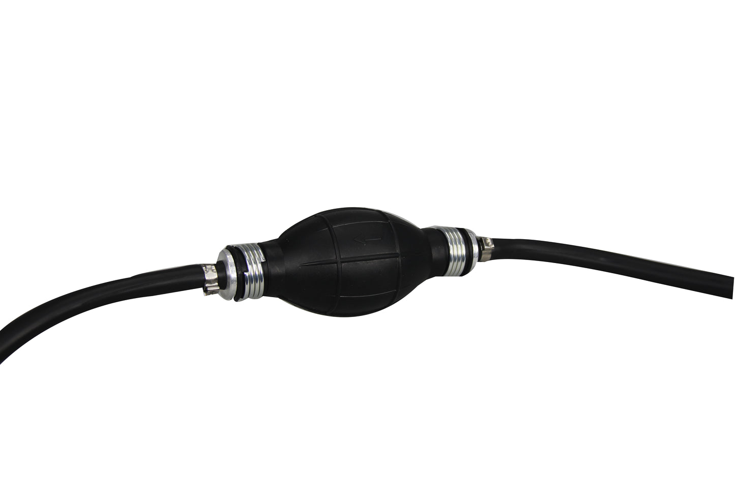 Pactrade Marine Boat Kart Cargo Universal Rubber Pump Hose Assembly Fuel Line Pipe Outboard Boat with Primer Bulb With 6' Hose Black (6mm)