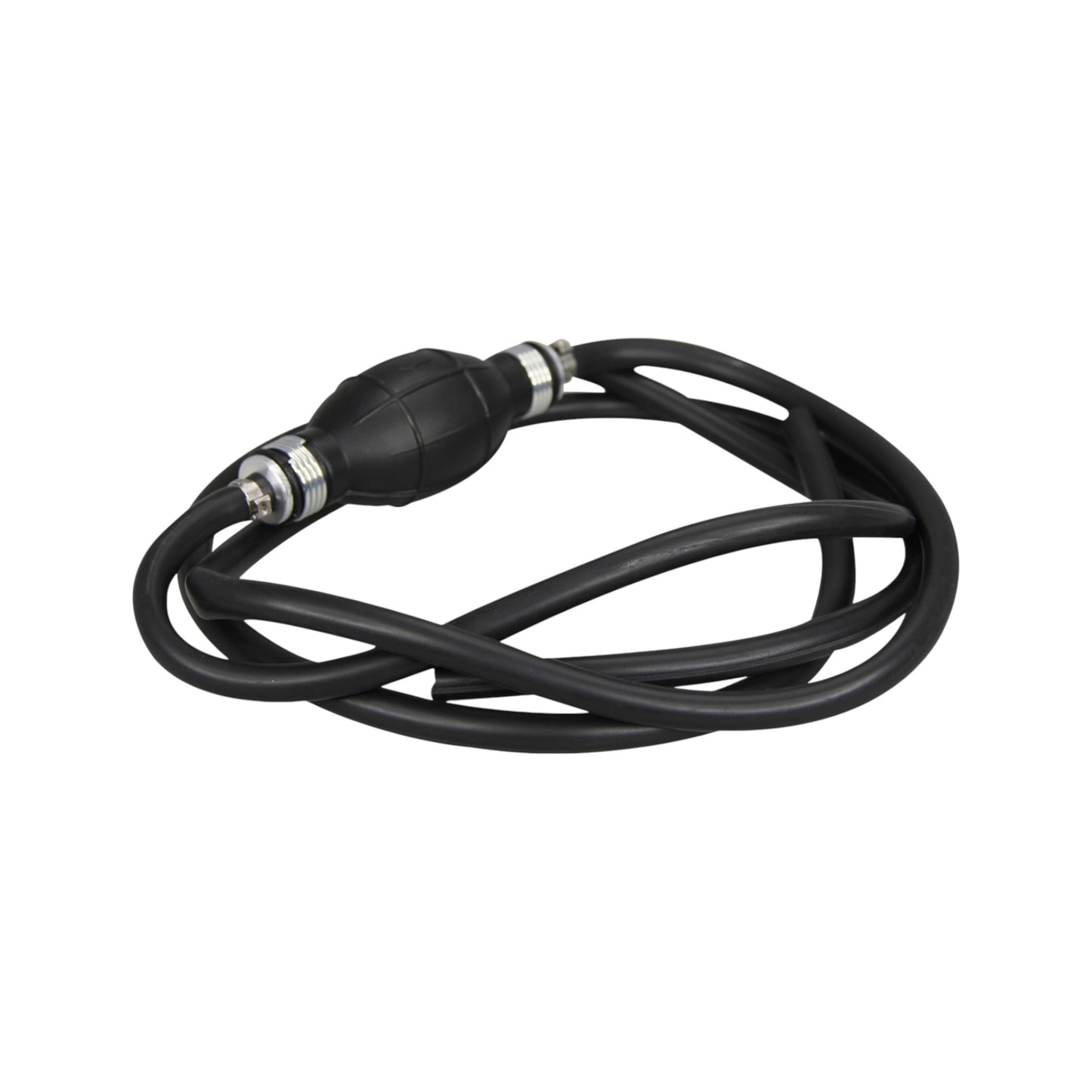 Pactrade Marine Boat Kart Cargo Universal Rubber Pump Hose Assembly Fuel Line Pipe Outboard Boat with Primer Bulb With 6' Hose Black (12mm)