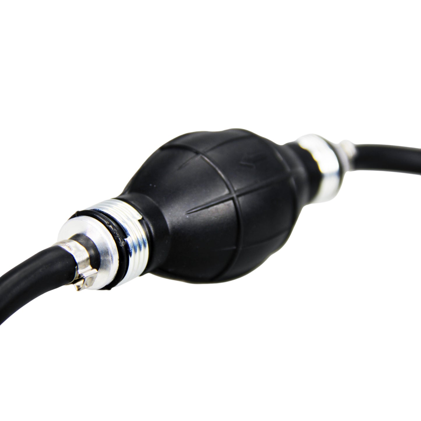 Pactrade Marine Boat Kart Cargo Universal Rubber Pump Hose Assembly Fuel Line Pipe Outboard Boat with Primer Bulb With 6' Hose Black (6mm)