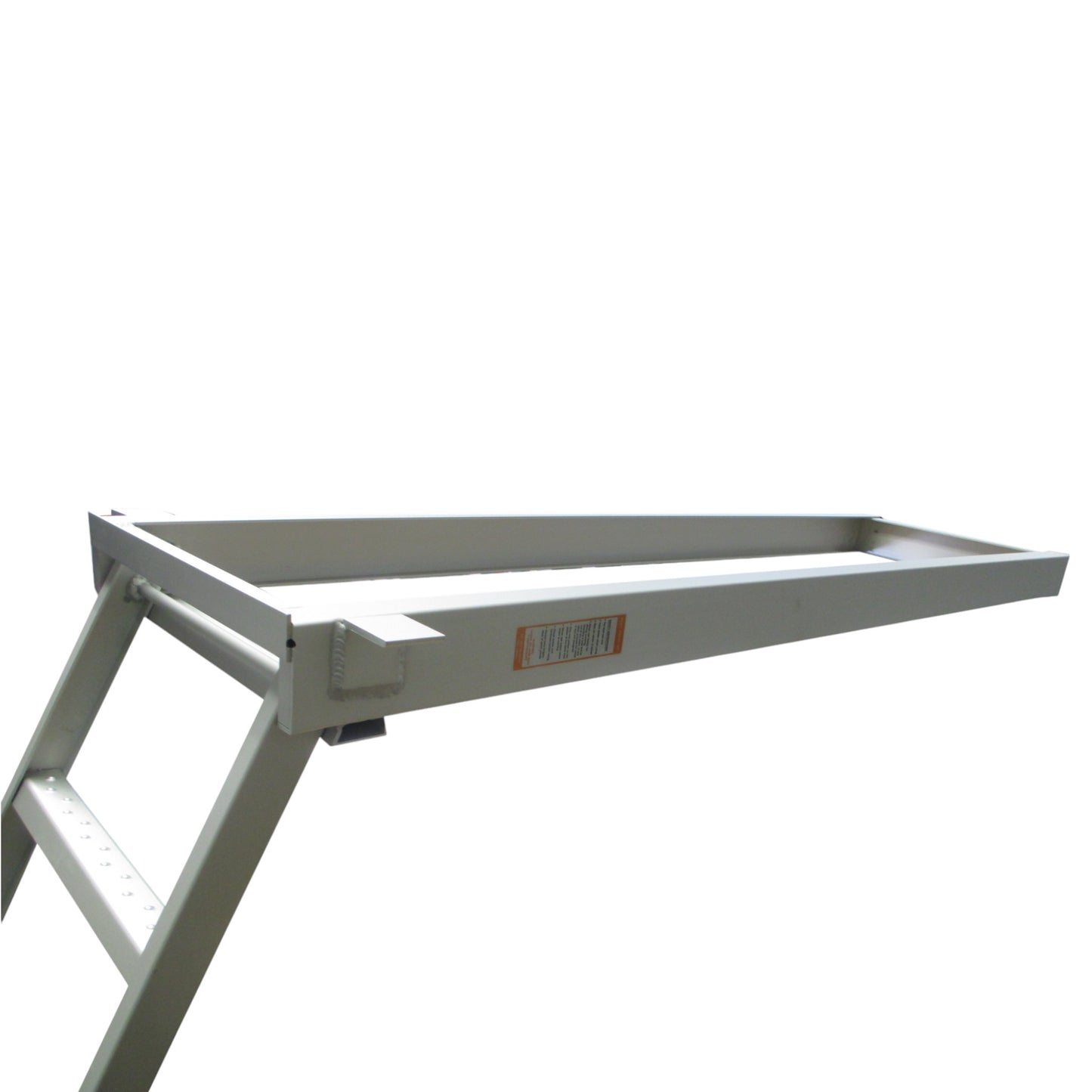 Pactrade Marine Pontoon Boat Under Deck Anodized Aluminum 5 Step Flat Front Ladder 300lbs Capacity Self Store