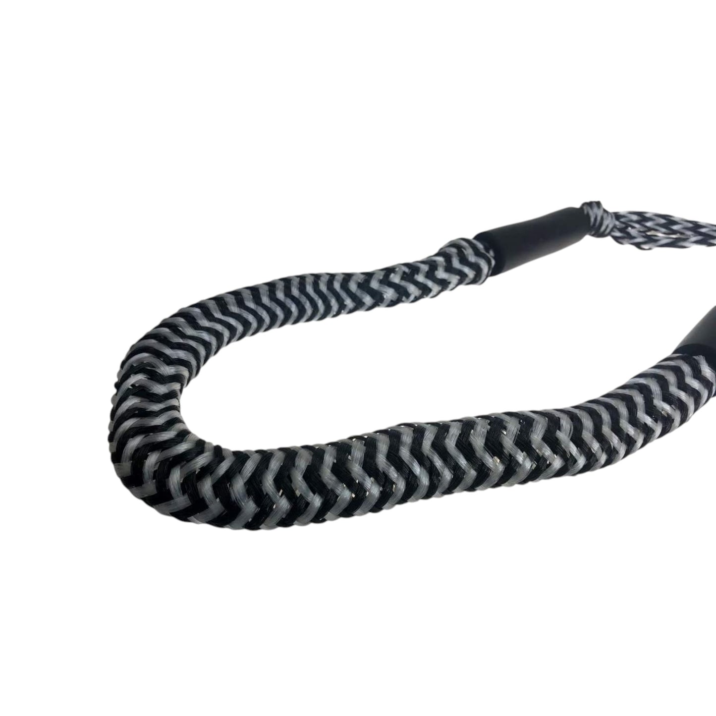 Pactrade Marine Boat Pontoon Kayak PWC Jet Ski Bungee Dock Line Mooring Rope 4'-5.5' with SS316 Snap Hook Salt and Fresh Water Use 2 Pack (Black & White)