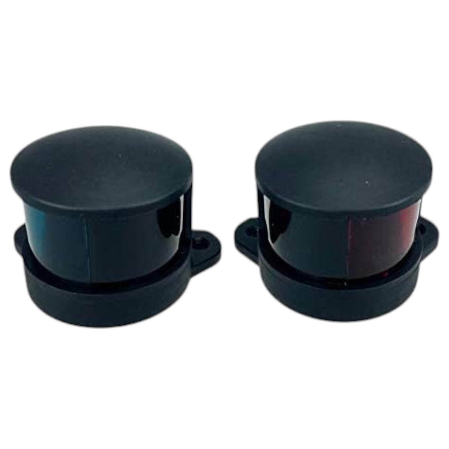 Pactrade Marine Boat Pontoon Pair of Navigation Side Lights Green Red Horizontal Mount DC12V 1NM Base-Down & Base-Up Mount Bulb for 39.4ft & Under (LED Bulb)