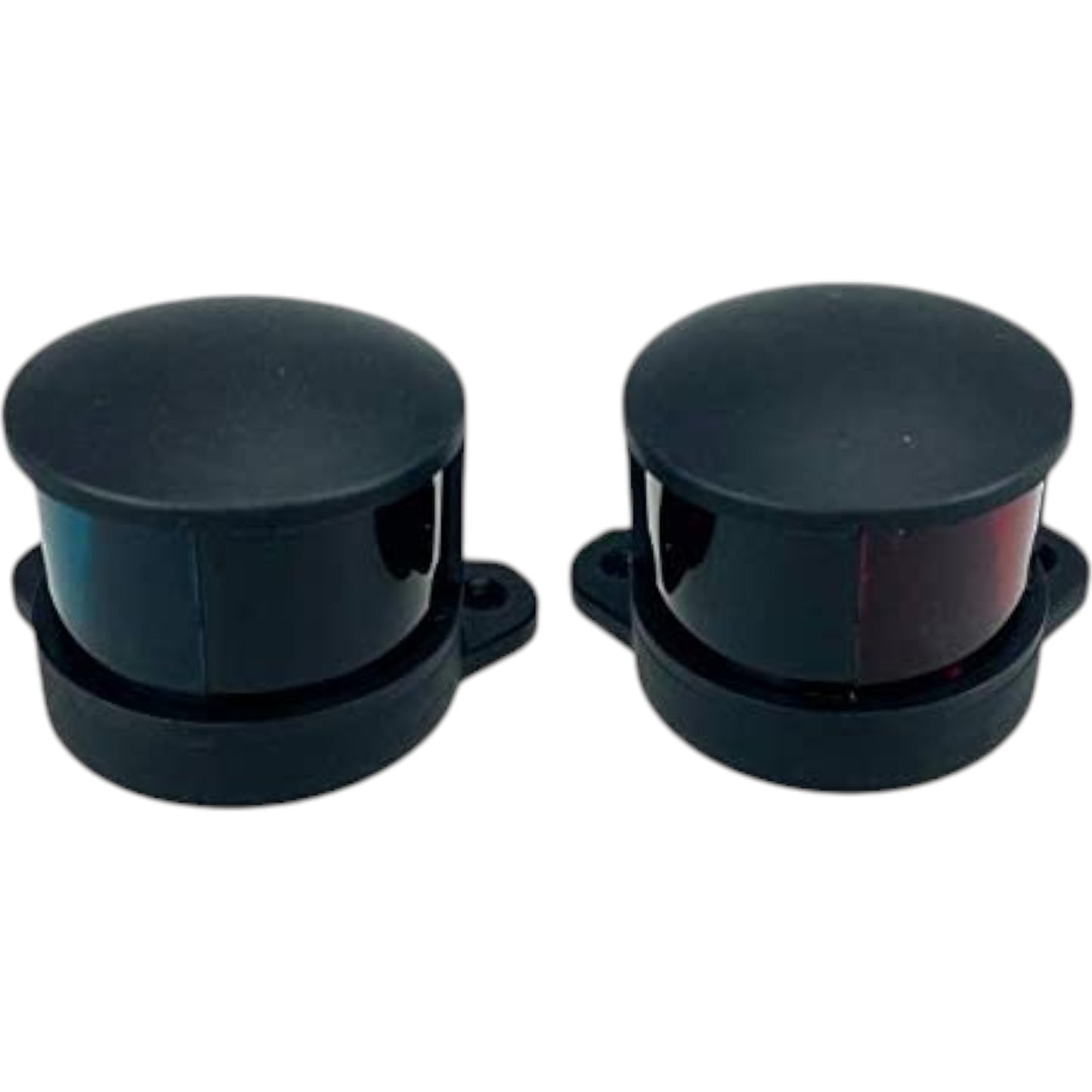 Pactrade Marine Boat Pontoon Pair of Navigation Side Lights Green Red Horizontal Mount DC12V 1NM Base-Down & Base-Up Mount Bulb for 39.4ft & Under (Festoon Bulb)