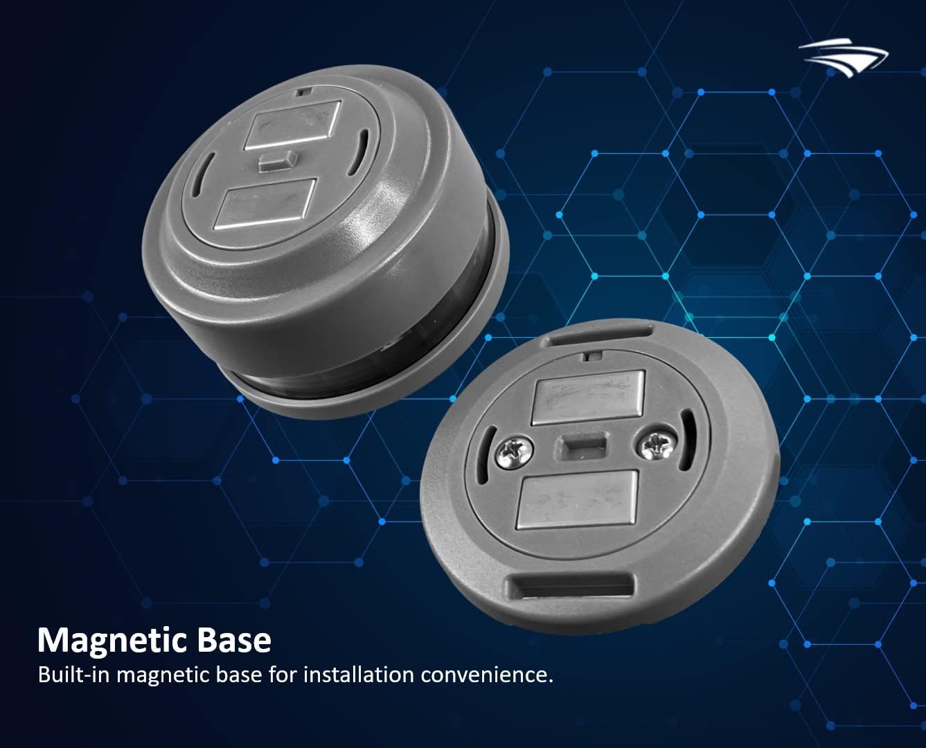 Pactrade Marine Grey Housing Button Navigation Light Various Modes Magnetic Base Surface Mount Black Straps LED AAA Battery Operated IP:67 CE RoHS Certified (Red & Green)