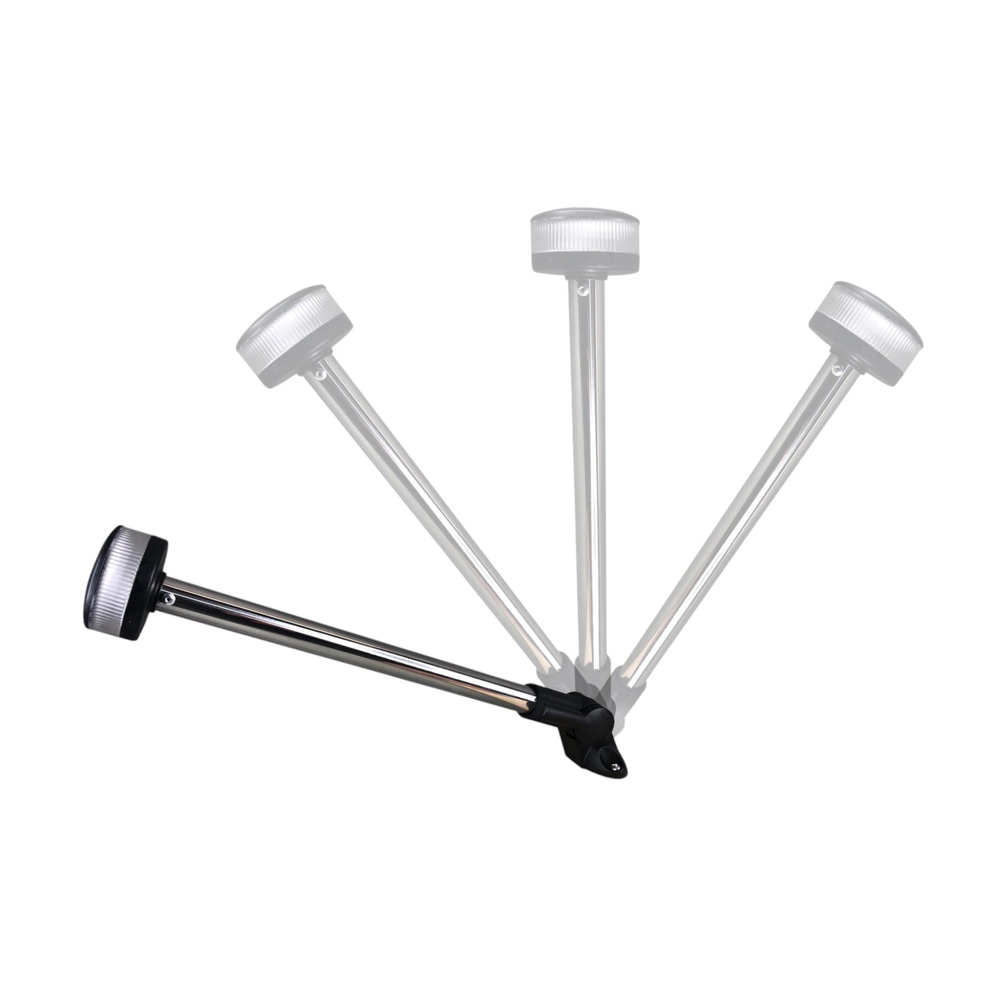 Pactrade Marine Fold Down Pontoon Boat LED 14 1/4" H (360.6mm) All-Round Anchor Light White