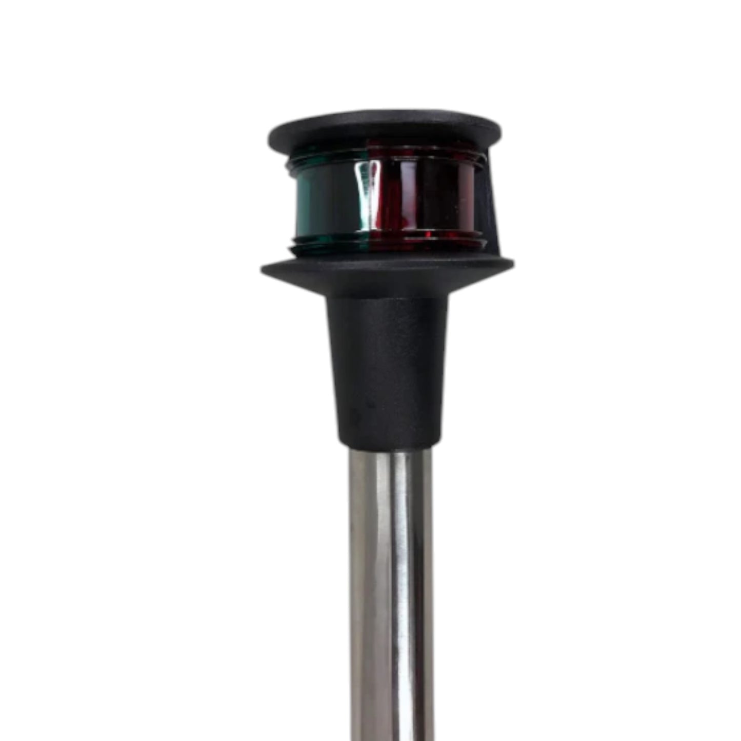 Pactrade Marine Navigation Red Green Angled Pole Bow LED Light 2-Prong Pole Base