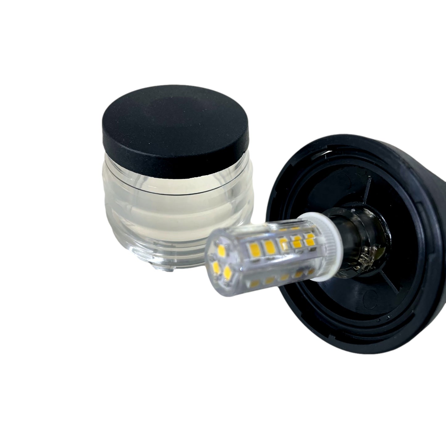 Pactrade Marine Boat LED All Round Anchor Navigation Light Clear Lens PA Housing 10-24VDC/2.5W Nature White 2NM IP65 250 Lumen LM RoHS CE Certified (LED Bulb)