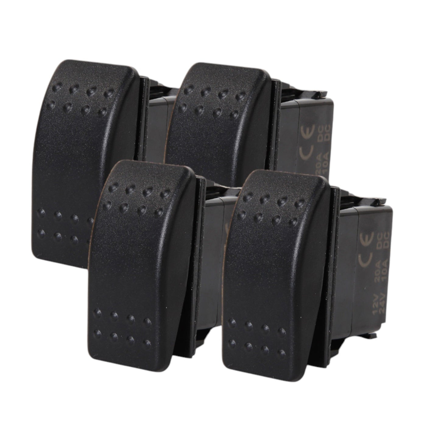4 PCS Pactrade Marine Boat Bus RV Trailer Rocker Switch On-Off SPST 2 Pin Auto Car