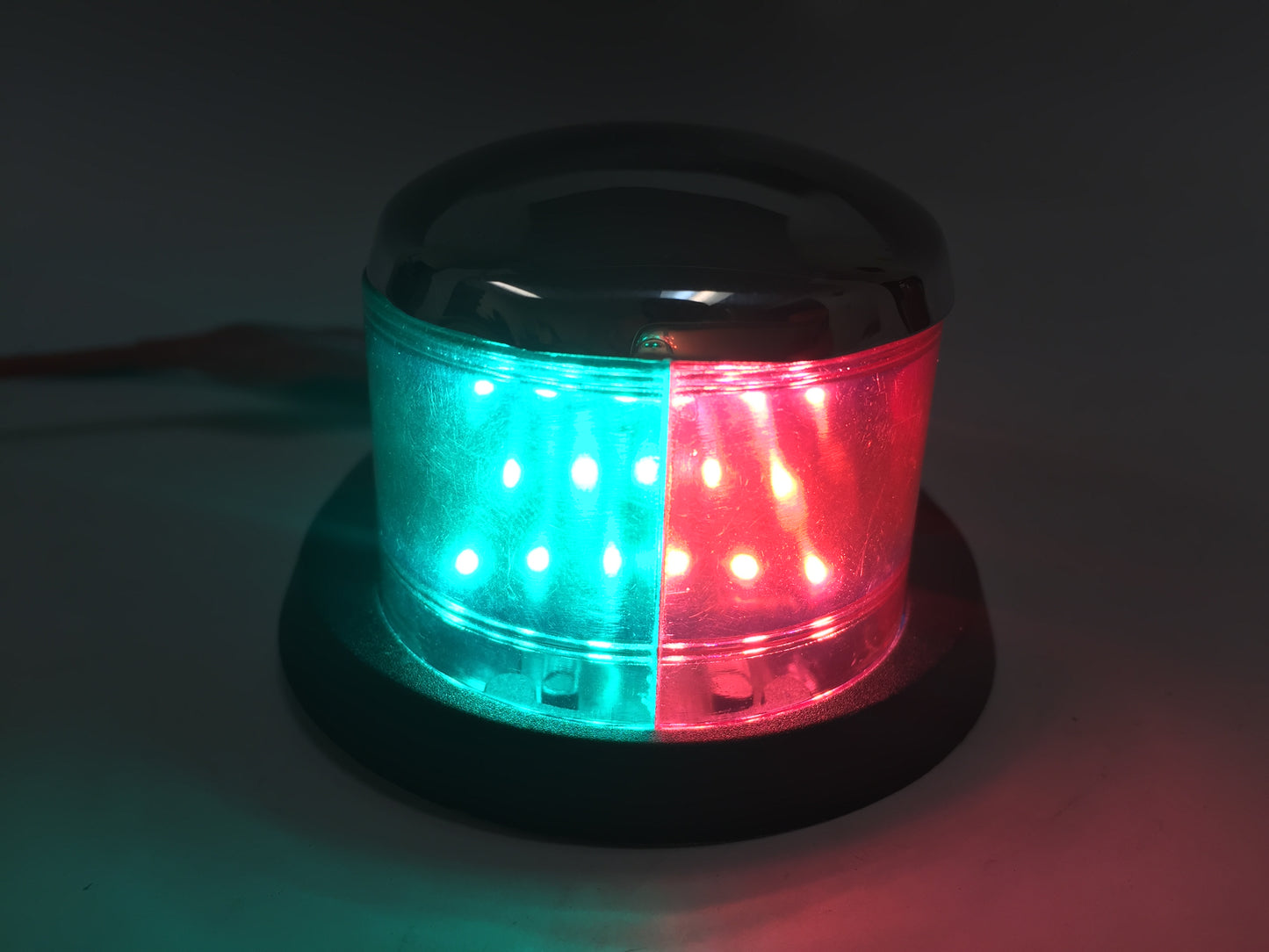 Pactrade Marine Boat Pontoon Navigation Red Green S.S. LED Light Plastic Base
