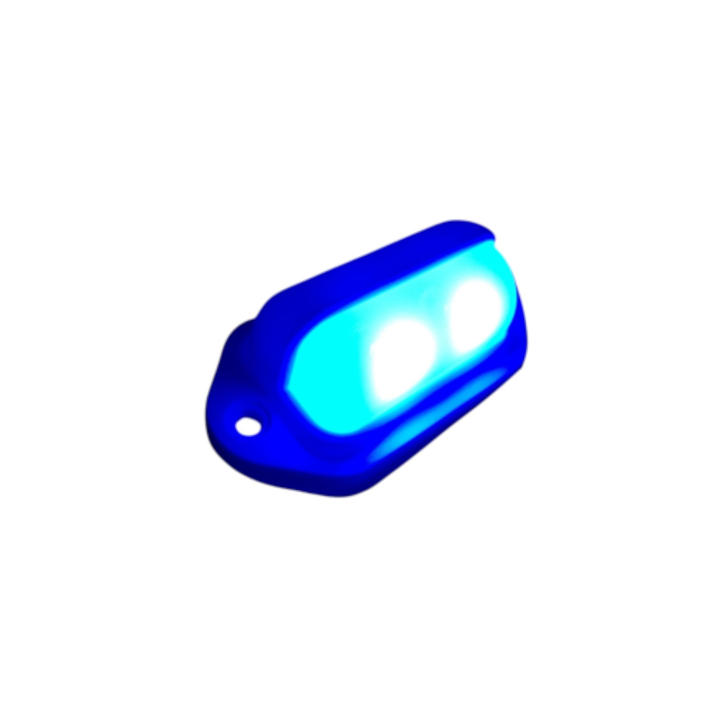 Pactrade Marine Boat LED RV Blue LED Companion Way Courtesy Light 2.6"X1.3" White Housing