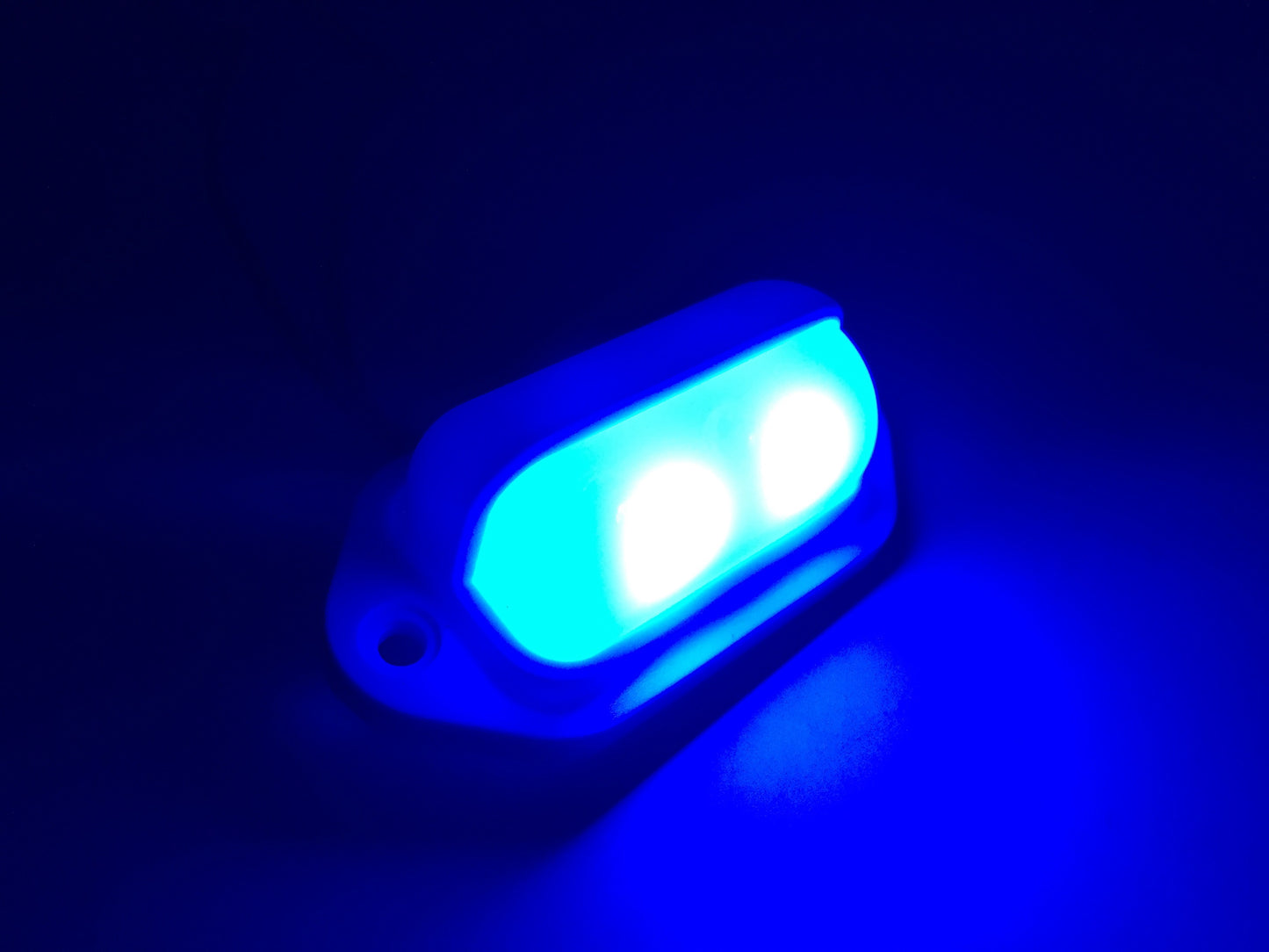 Pactrade Marine Boat LED RV Blue LED Companion Way Courtesy Light 2.6"X1.3" White Housing