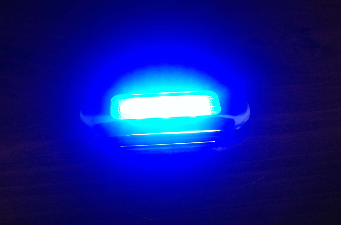 Pactrade Marine Boat LED Blue Oblong Shape Courtesy Light 3"BY1.25" Stainless Steel Rim