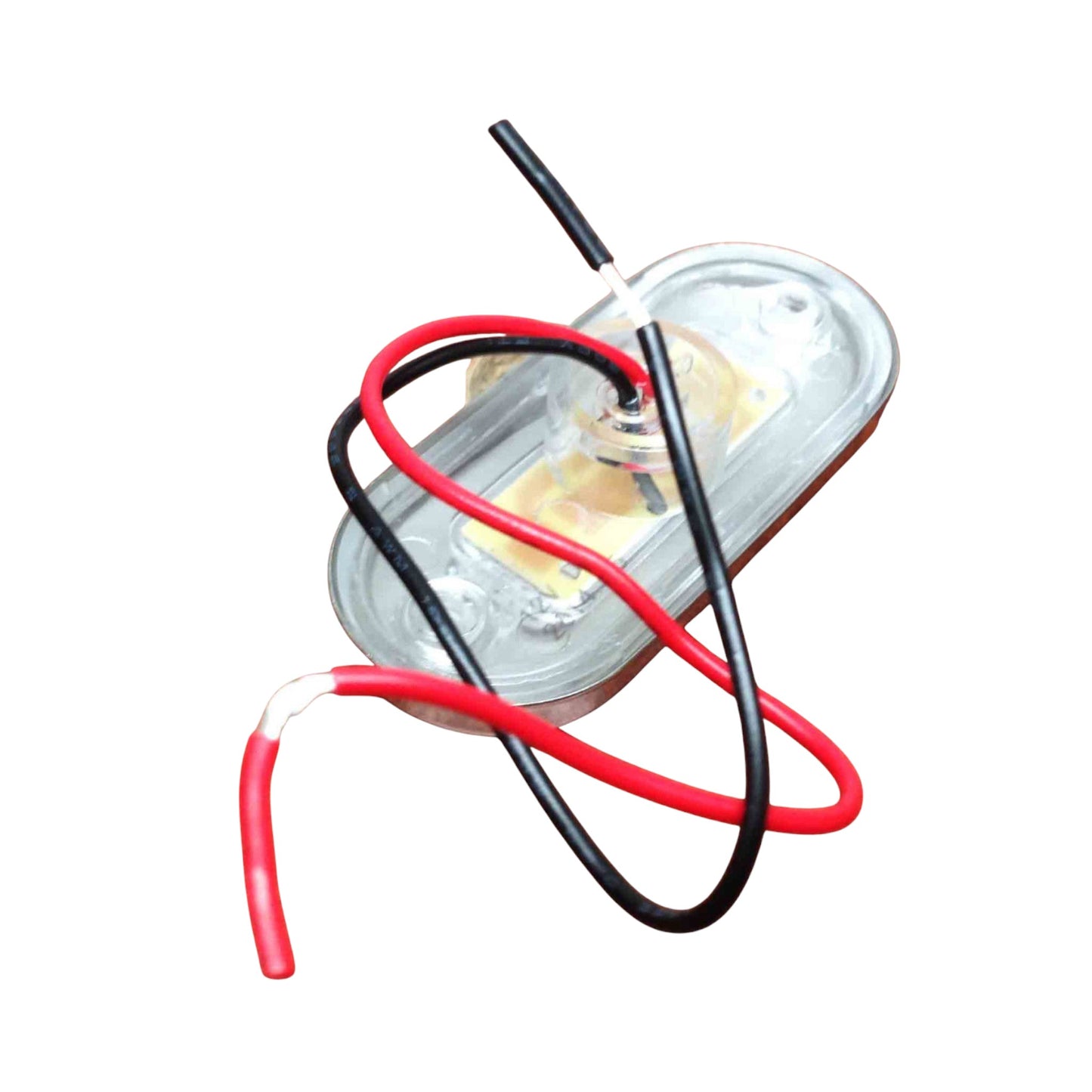 Pactrade Marine Boat LED White Oblong Shape Courtesy Light 3"BY1.25" Stainless Steel Rim