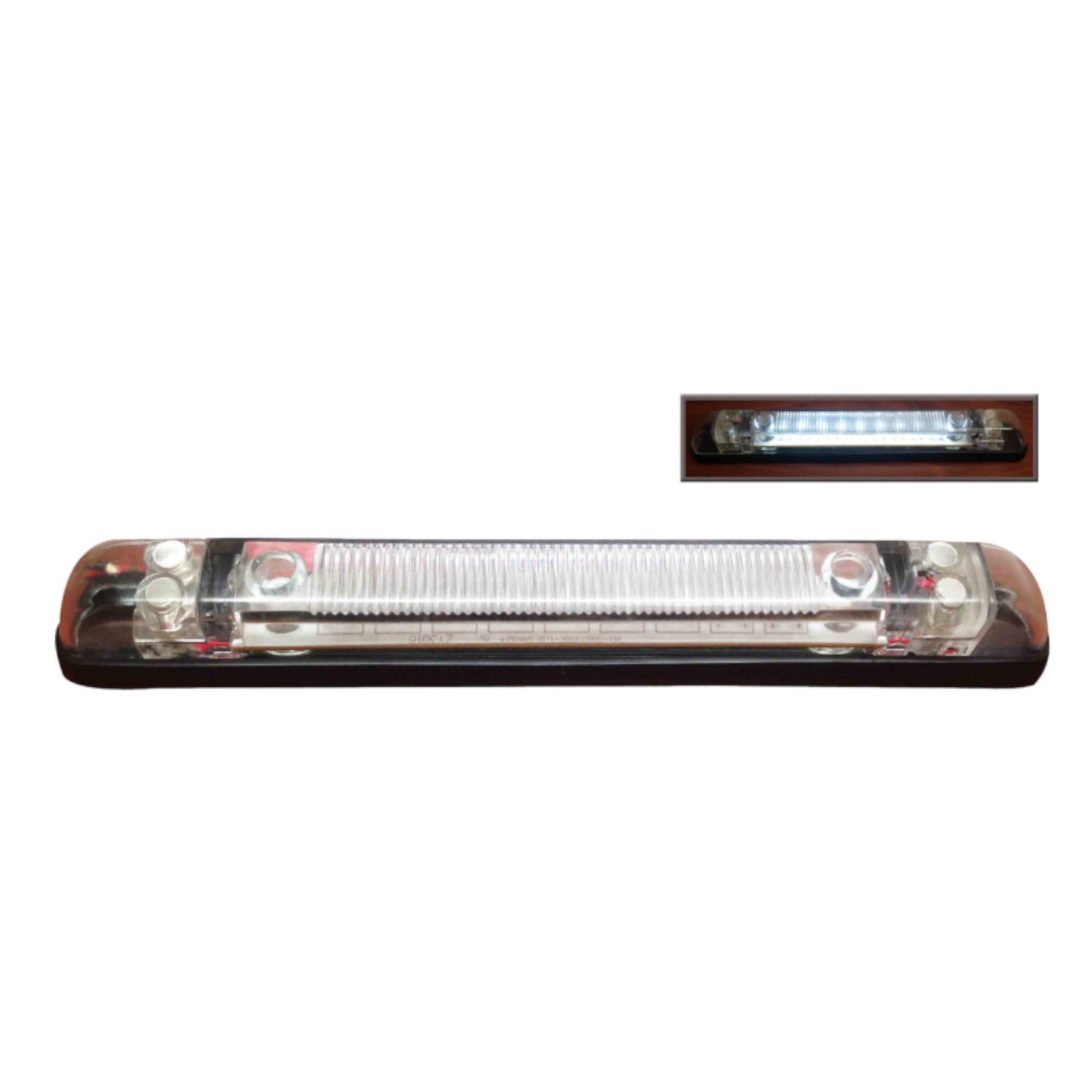Pactrade Marine Boat Part LED 7" Long Rail Light White PC Connect Up To 6 Units Maximum