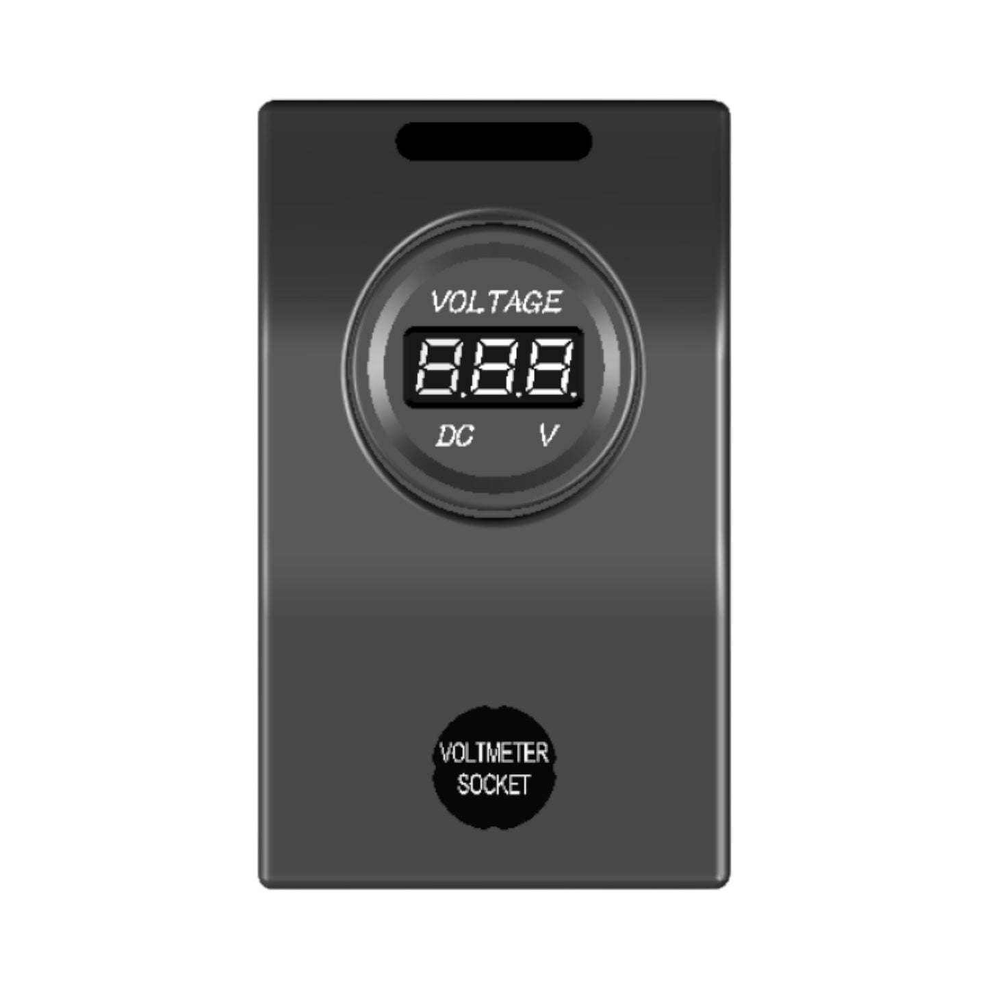 Pactrade Marine Boat RV Voltmeter Socket Panel 5A Breakers Rubber Pad 5-30VDC Indicator