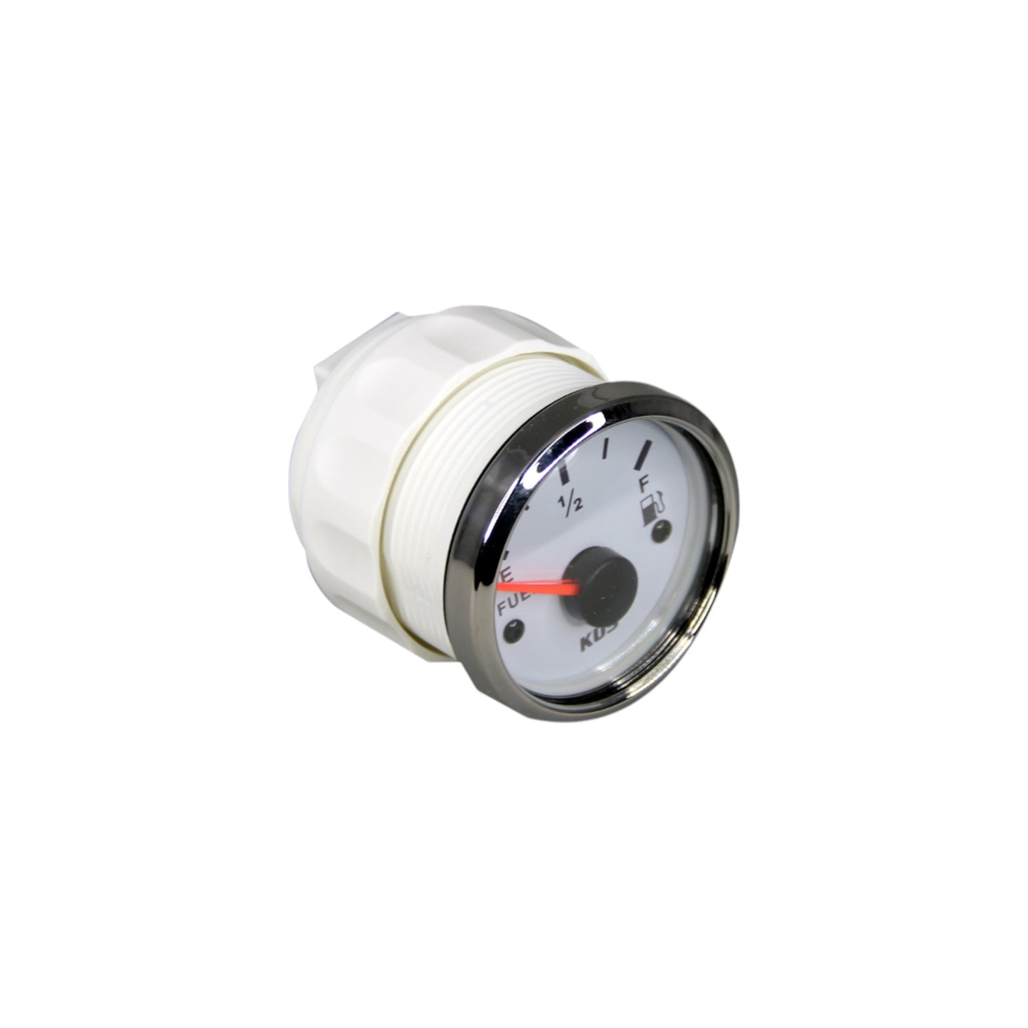 Pactrade Marine Boat KUS Analog Fuel Oil Tank Level Gauge Indicator 2'' 12V/24V 52mm 240-33ohms SS316 Bezel