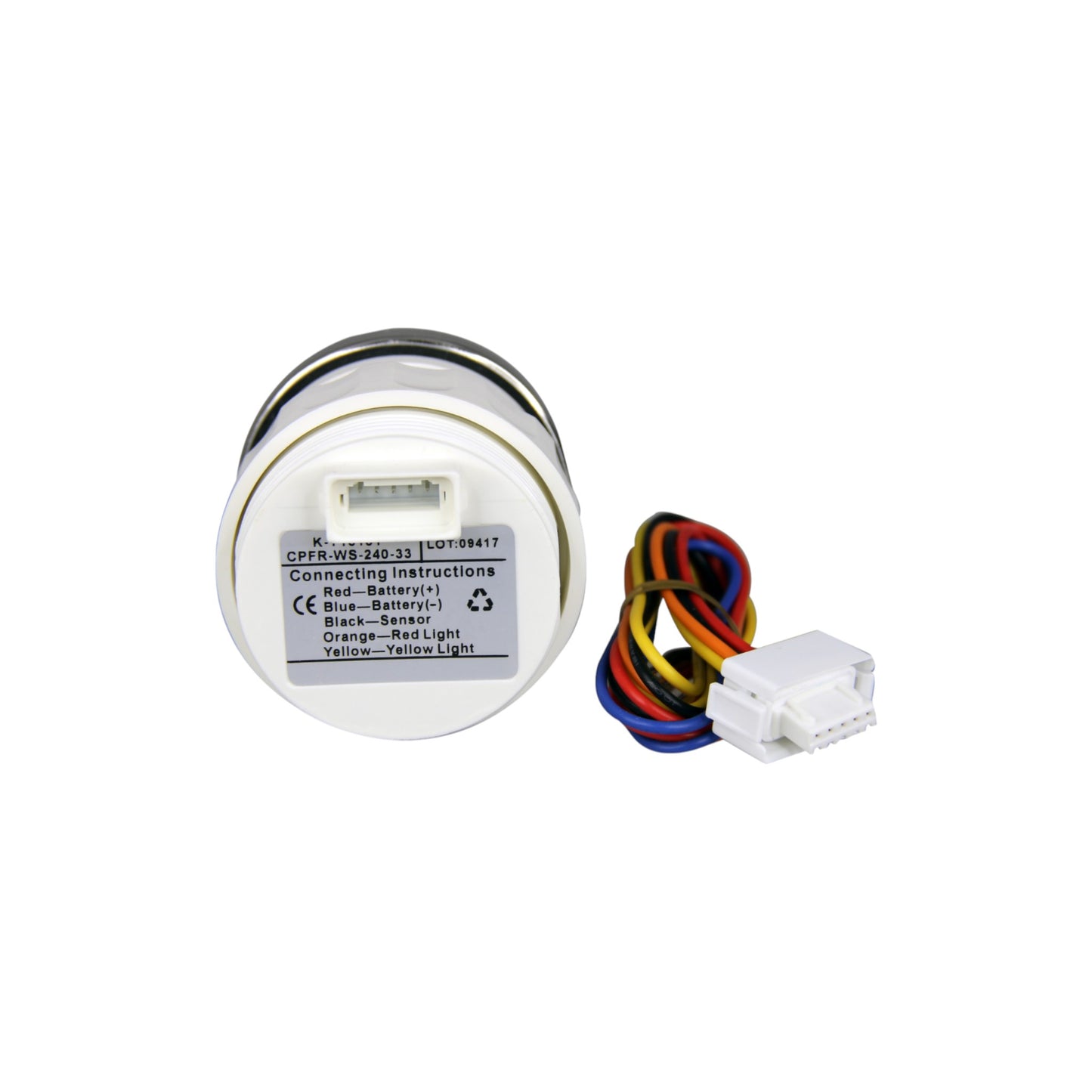 Pactrade Marine Boat KUS Analog Fuel Oil Tank Level Gauge Indicator 2'' 12V/24V 52mm 240-33ohms SS316 Bezel