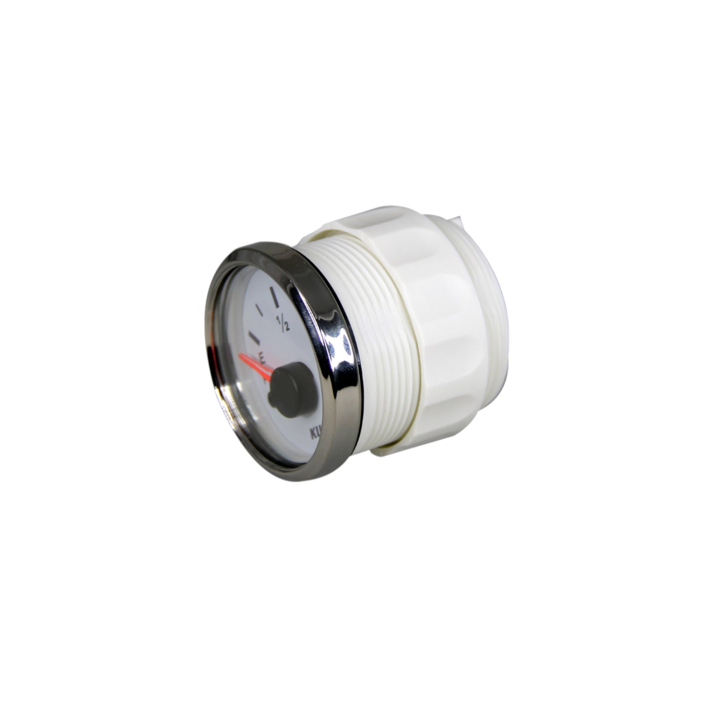 Pactrade Marine Boat KUS Analog Fuel Oil Tank Level Gauge Indicator 2'' 12V/24V 52mm 240-33ohms SS316 Bezel