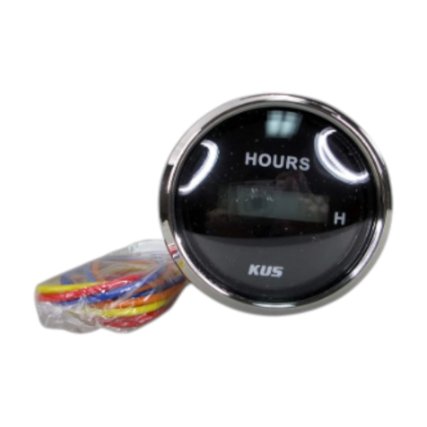 Pactrade Marine Boat Kus Engine Hour Meter Gauge for Boat Outboard 2'' SS 316 Bezel 12V/24V IP67