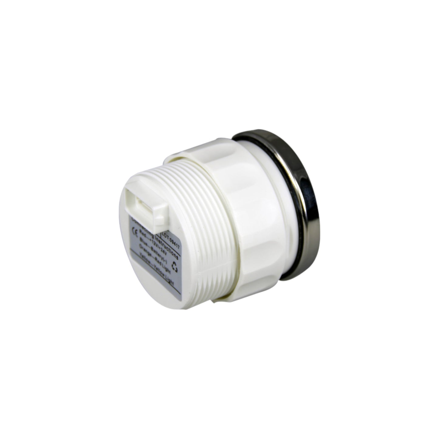 Pactrade Marine Boat KUS Engine Hour Meter Gauge for Boat Outboard 2'' SS 316 Bezel 12V/24V IP67