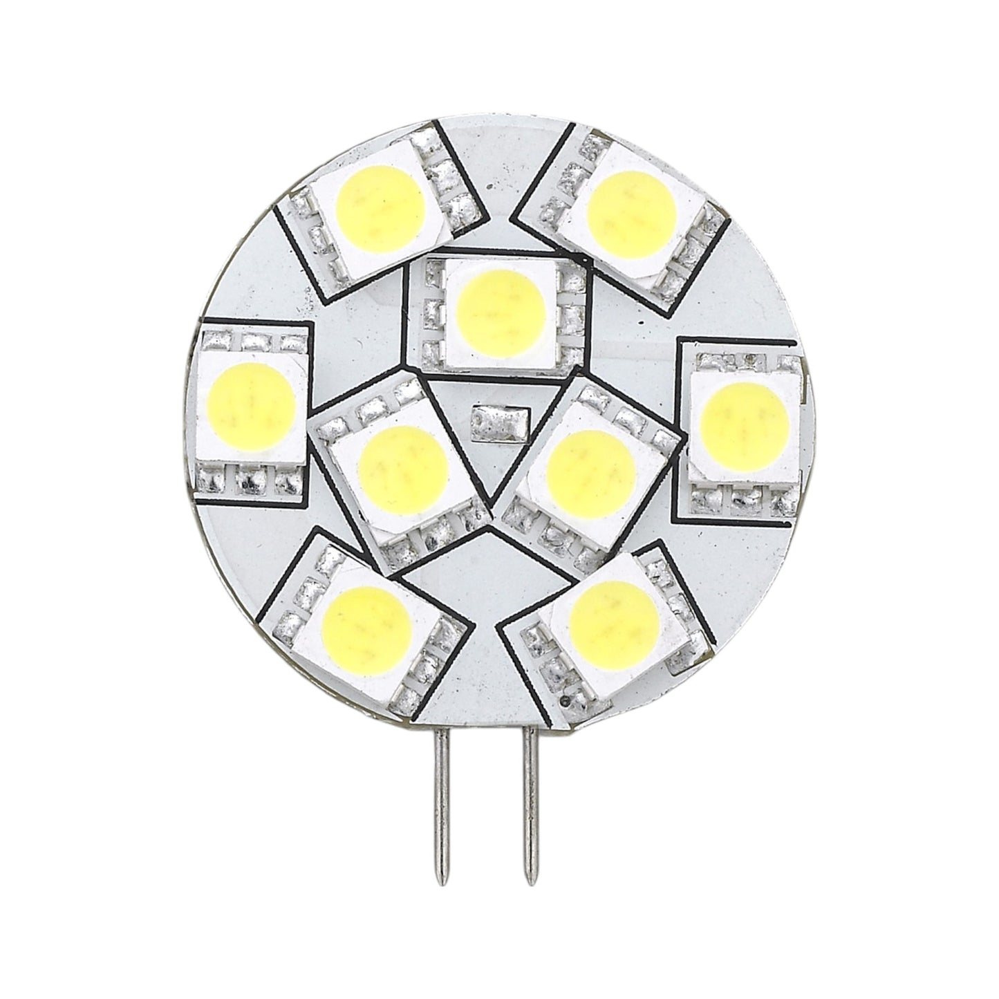 Pactrade Marine RV Trucks Part Replacement LED Bulb G4 Type Warm White Side Pin 1.1" Diameter