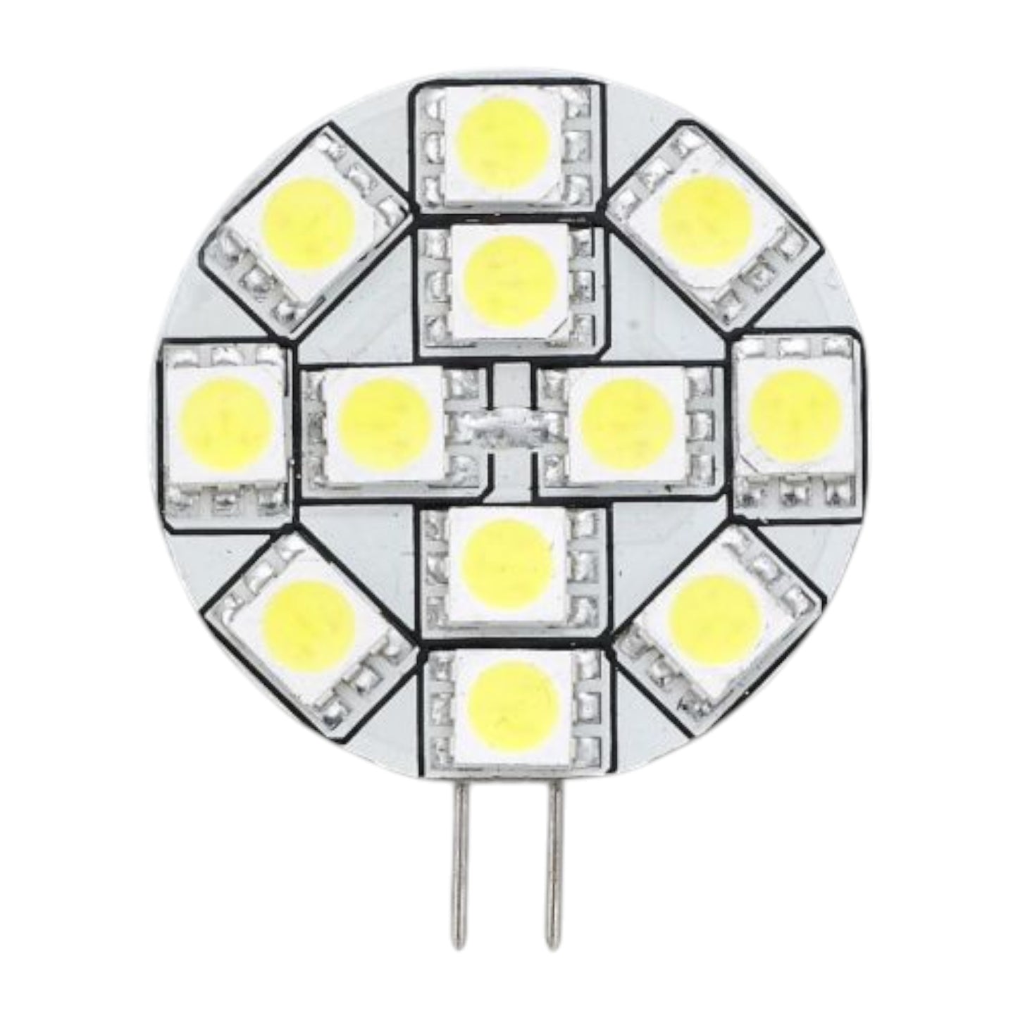 Pactrade Marine Boat Part Replacement LED Bulb G4 Type Warm White Back Pin 1.2" Diameter