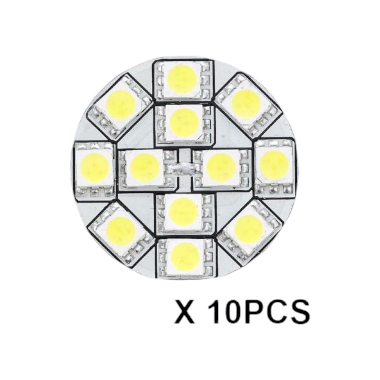Pactrade Marine RV Car Marine Trailer Replacement LED Bulb G4 Warm White Back Pin 1.2"D 10PCS