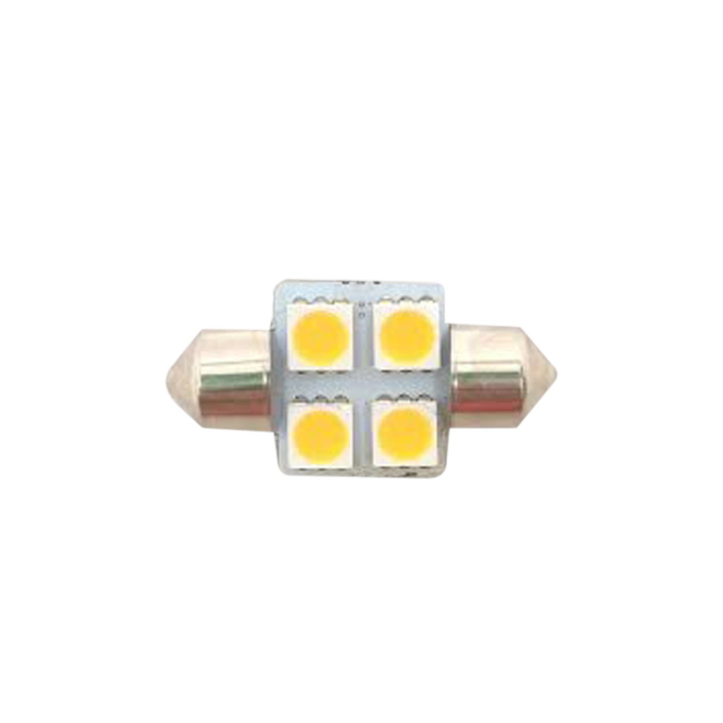Pactrade Marine LED Bulbs Festoon Type 12VDC 60LM Warm White 4PCS 1 1/4 X 5/8"
