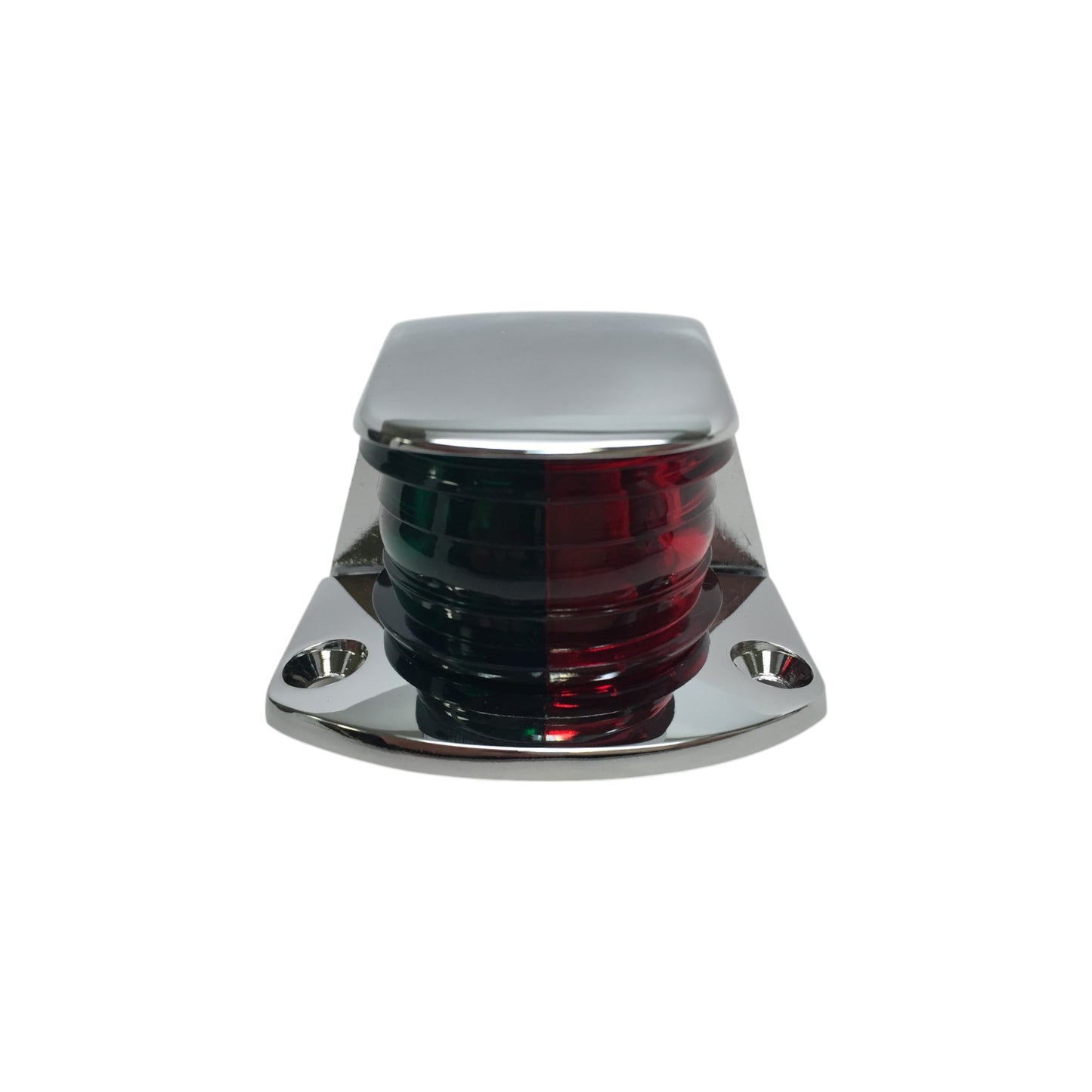 Pactrade Marine Boat Navigation Red Green Chrome Plated Housing Bi-Color Bow Light Bulb