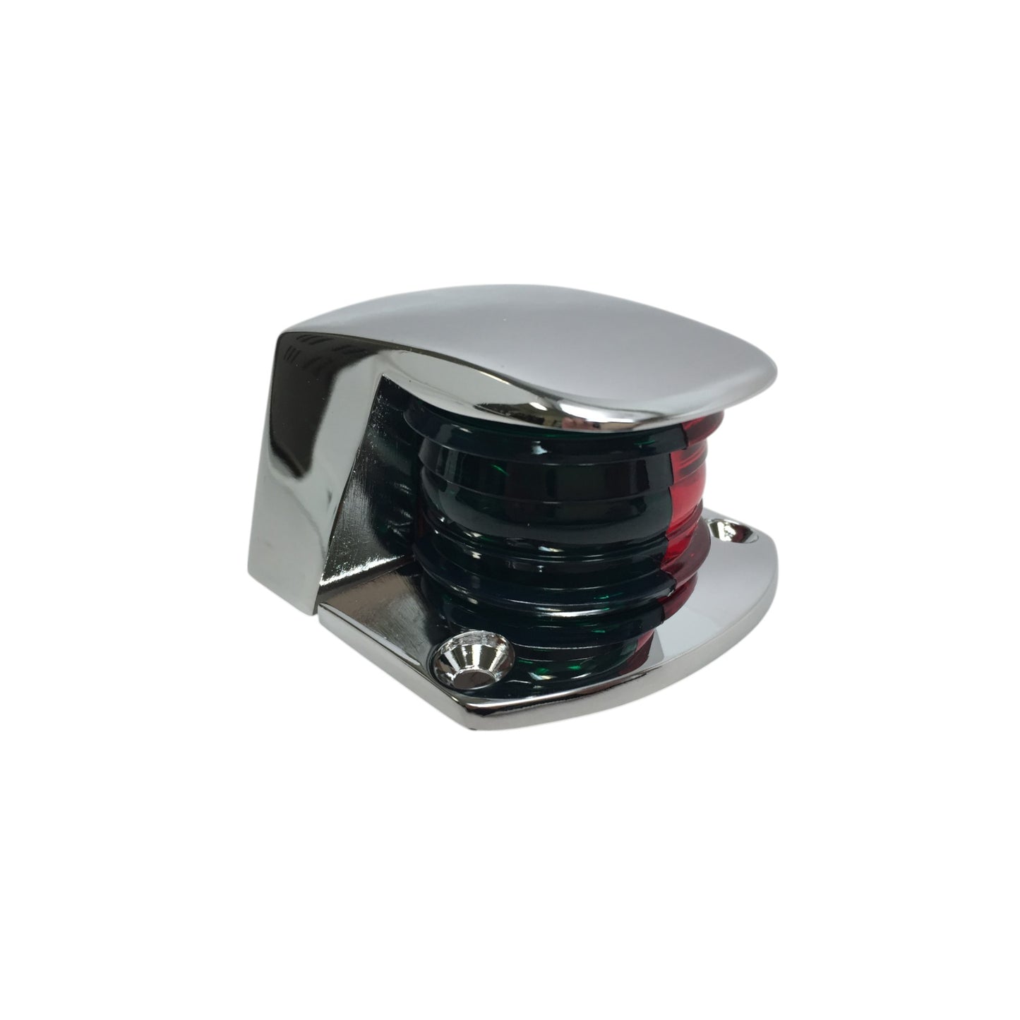 Pactrade Marine Boat Navigation Red Green Chrome Plated Housing Bi-Color Bow Light Bulb