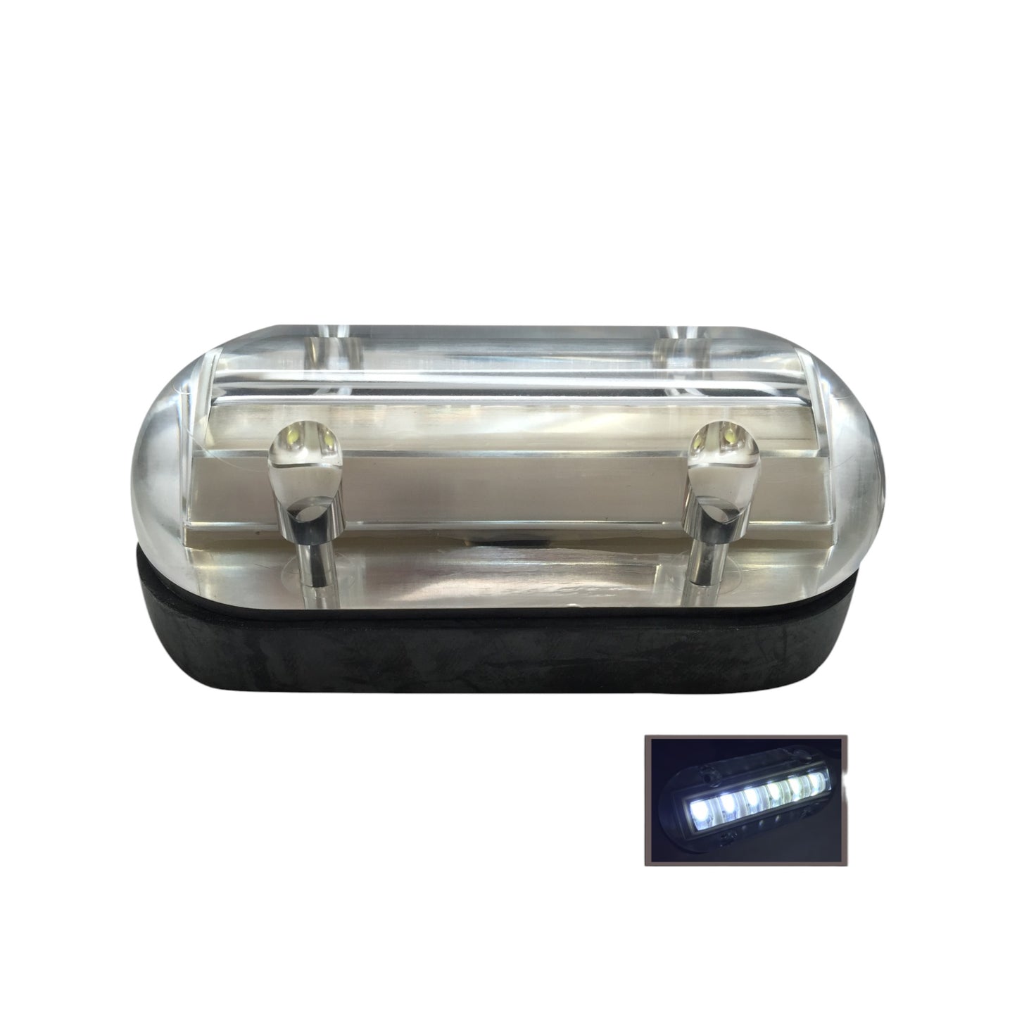 Pactrade Marine Ocean Bright Underwater Light Accent Surface Mount 6 LED 12V, White