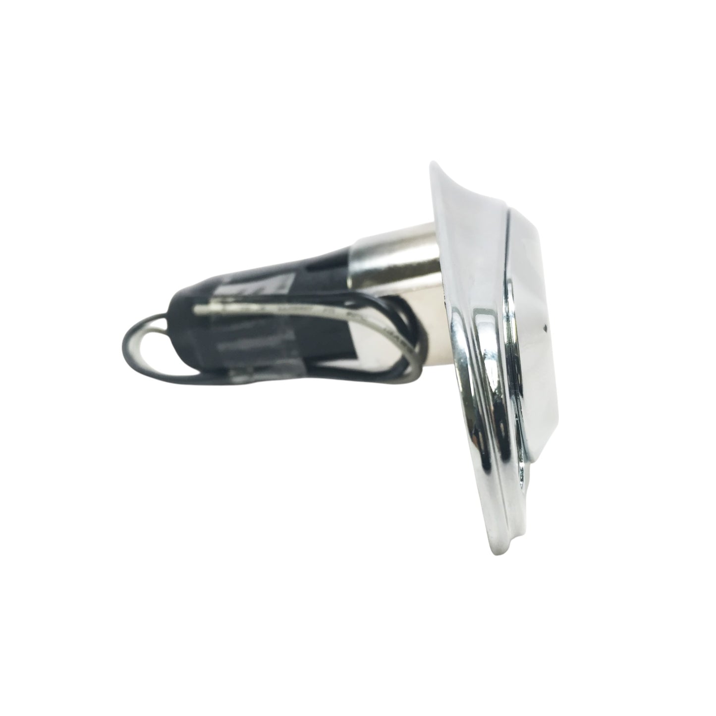 Pactrade Marine Boat 2-Prong Chrome Zamack Stern Light Pole Base Sliding Socket Plug-In