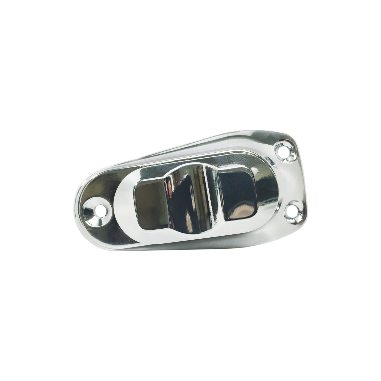 Pactrade Marine Boat 2-Prong Chrome Zamack Stern Light Pole Base Sliding Socket Plug-In