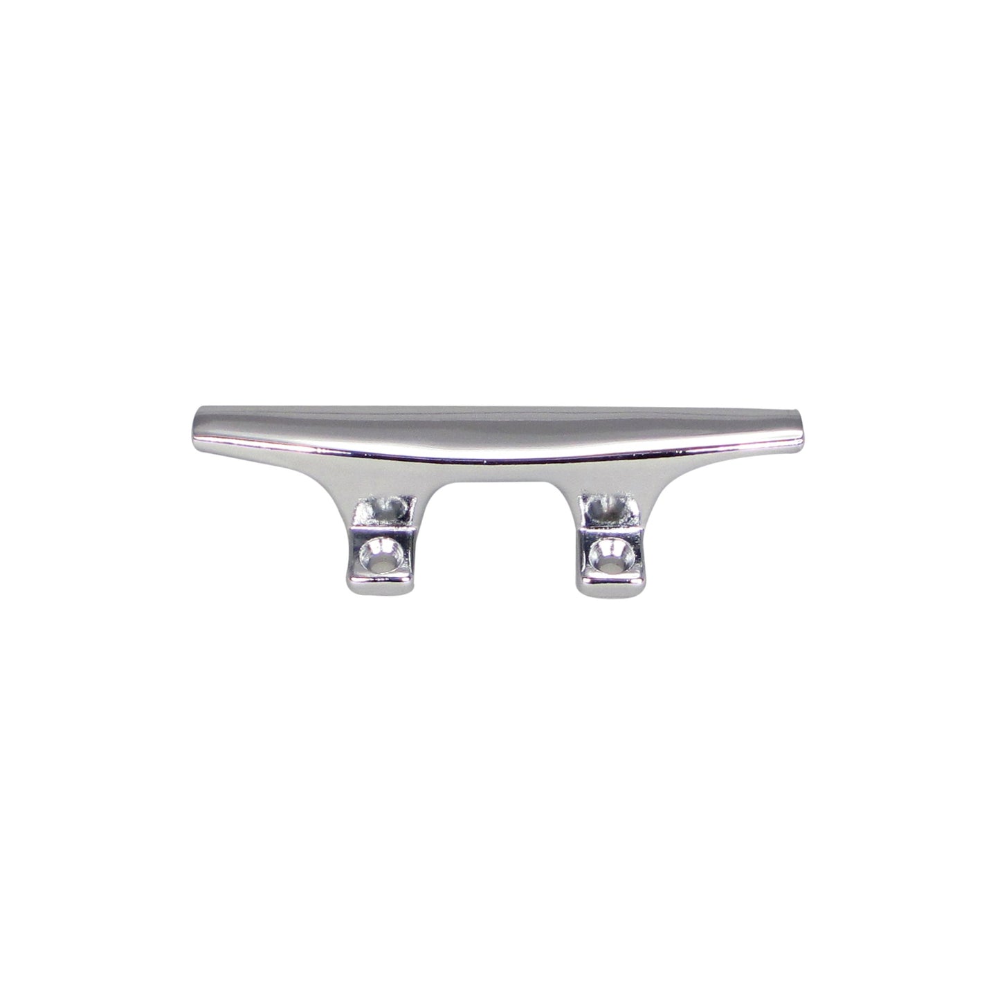 Pactrade Marine Boat Chrome Plated Flat Top Hollow Base Zamak 4-1/2'' Cleat for Docking
