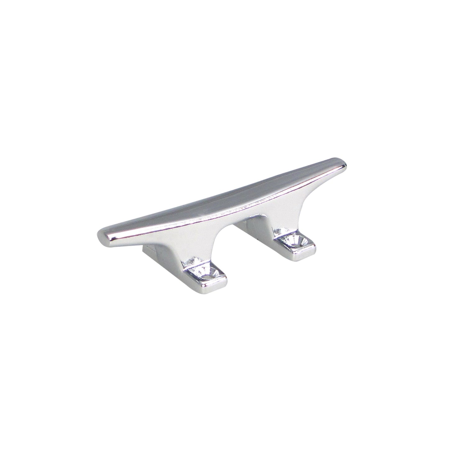 Pactrade Marine Boat Chrome Plated Flat Top Hollow Base Zamak 6'' Cleat for Docking