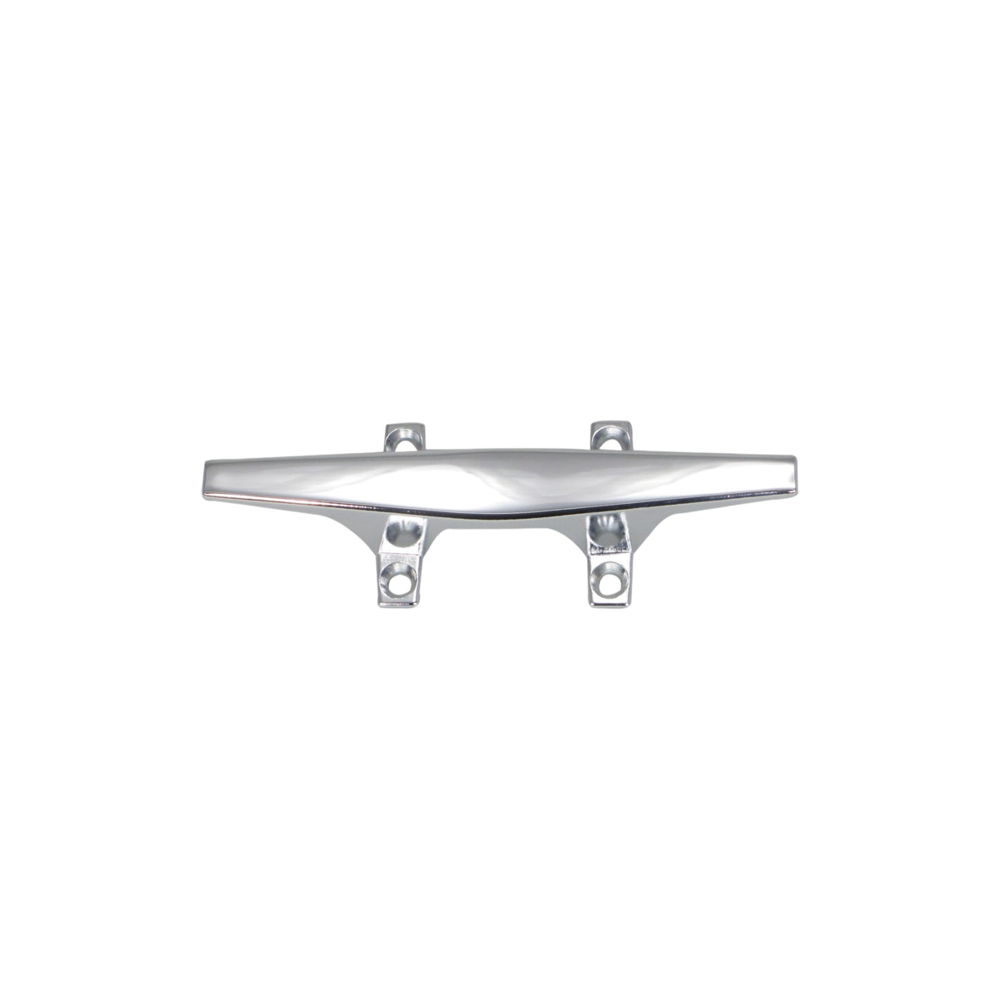 Pactrade Marine Boat Chrome Plated Flat Top Hollow Base Zamak 6'' Cleat for Docking