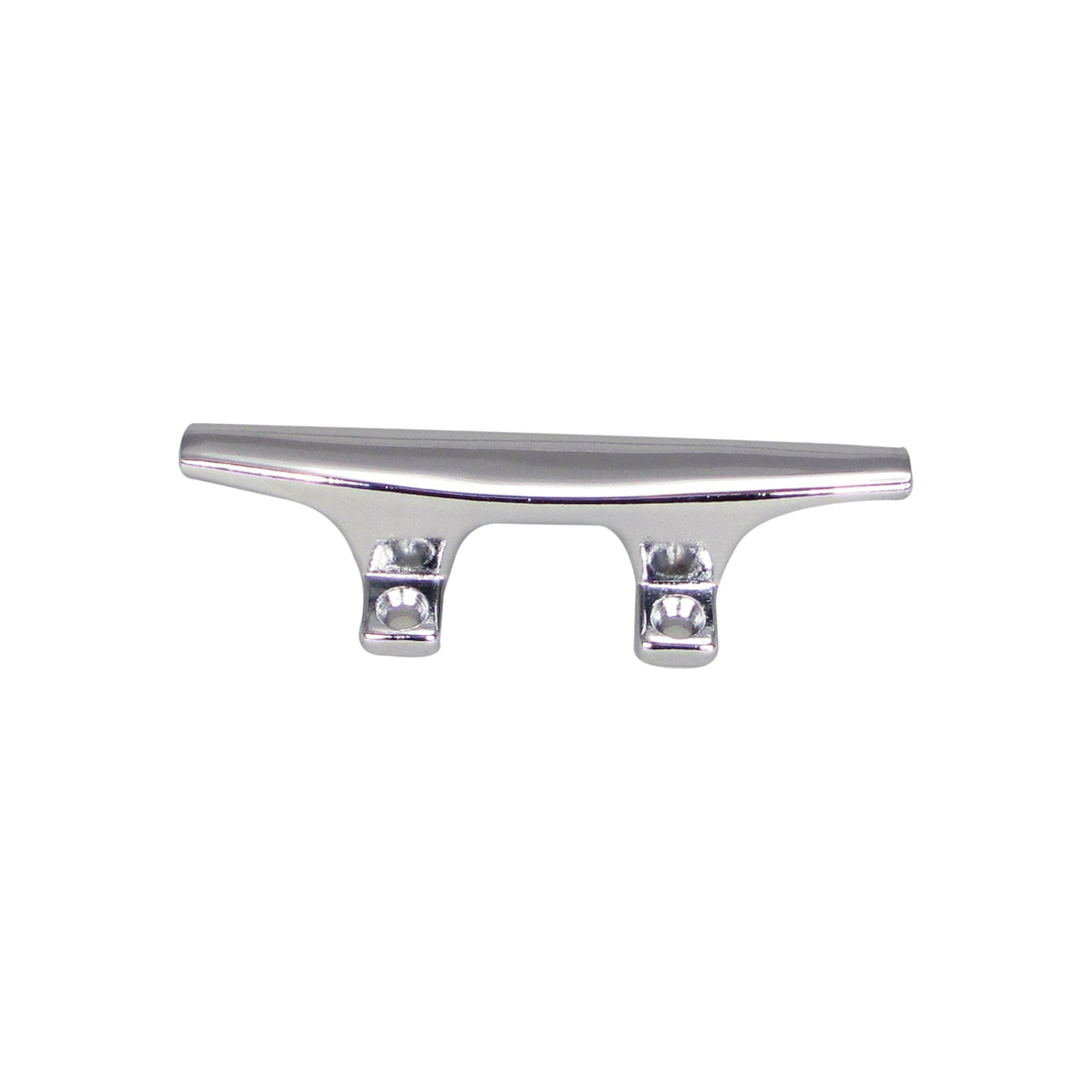 Pactrade Marine Boat Chrome Plated Flat Top Hollow Base Zamak 6'' Cleat for Docking