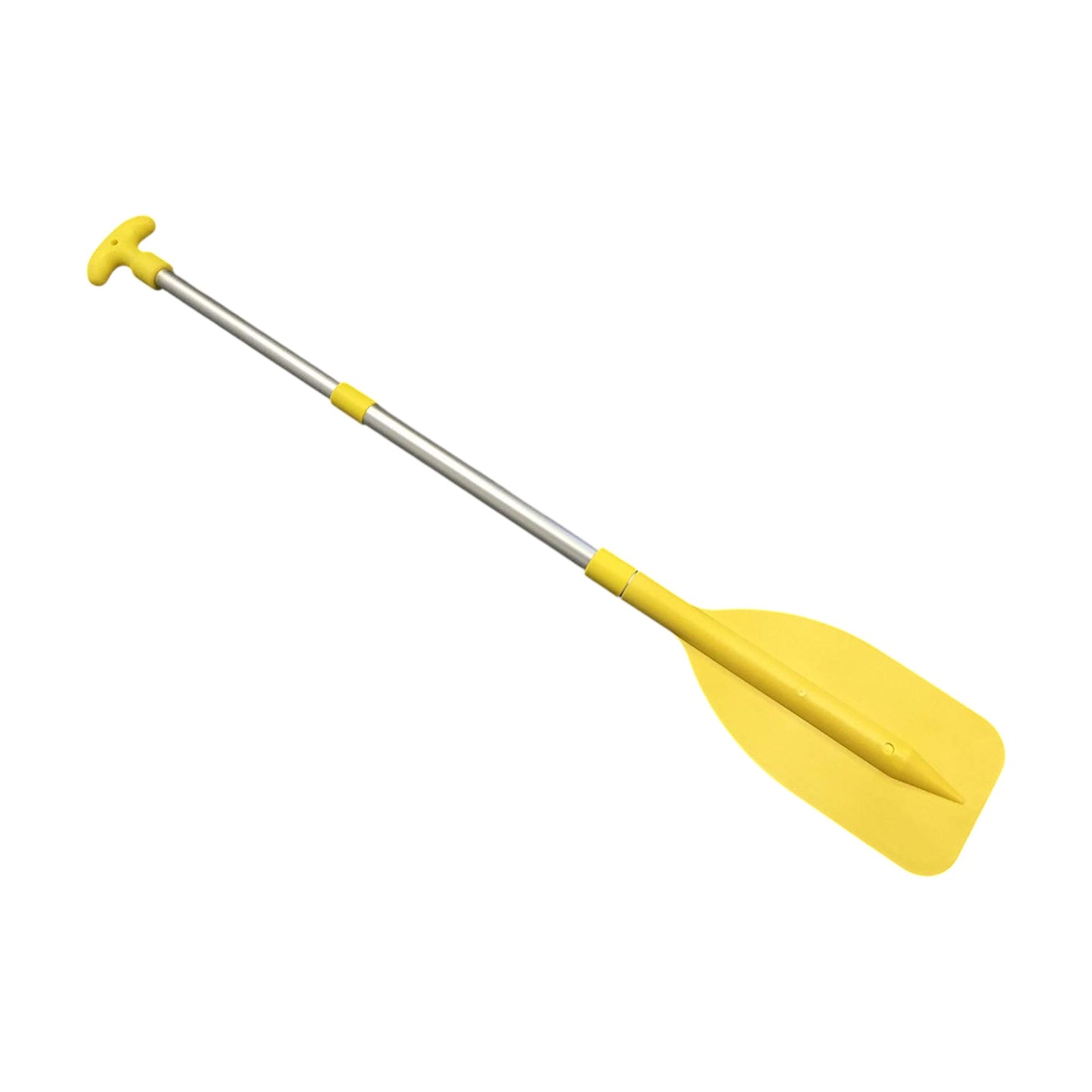 Pactrade Marine Boat Kayak Canoe Rafting Jet Ski Tube Yellow Plastic Telescopic Aluminum Mini Oar Paddle Extended from 20'' to 41.3" Boat Accessories for Kids and Adults