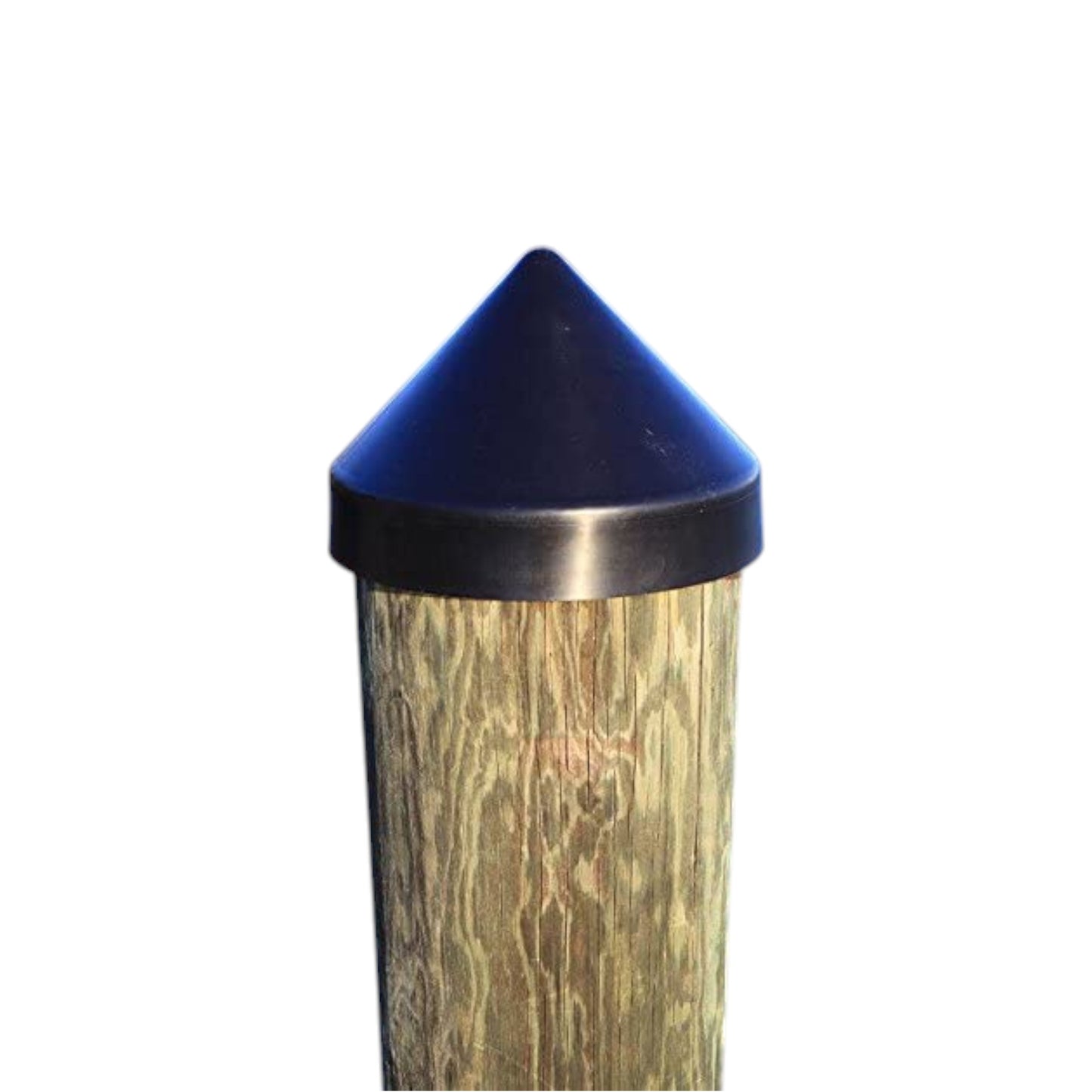 Pactrade Marine Boat Dock Post 9" Black Piling Cone Cap Cover Plastic 4PCS
