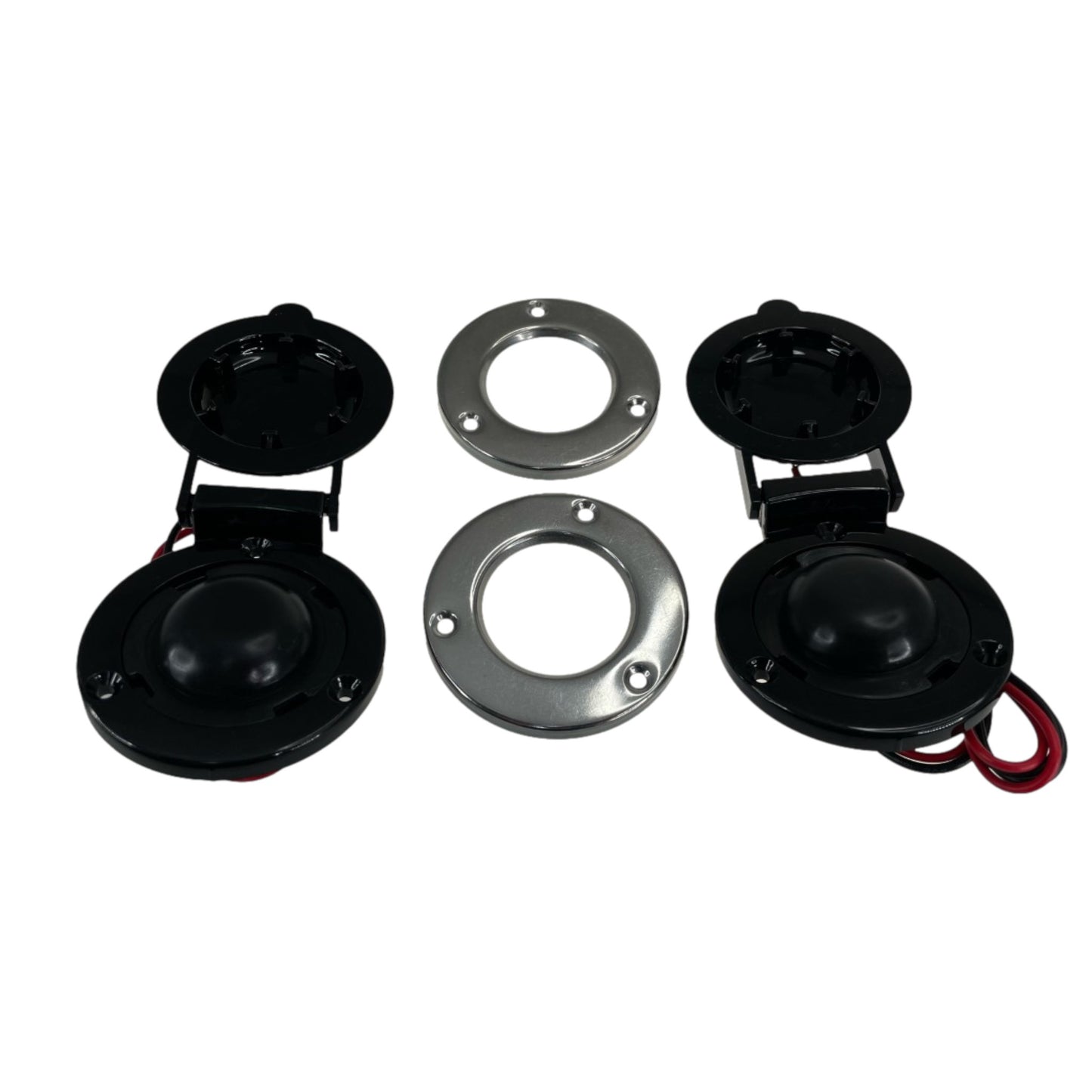 Pactrade Marine Boar Anchor Windlass Winch Foot Compact Switch Black 1 Pair Up and Down 12/24V 5A Hardware