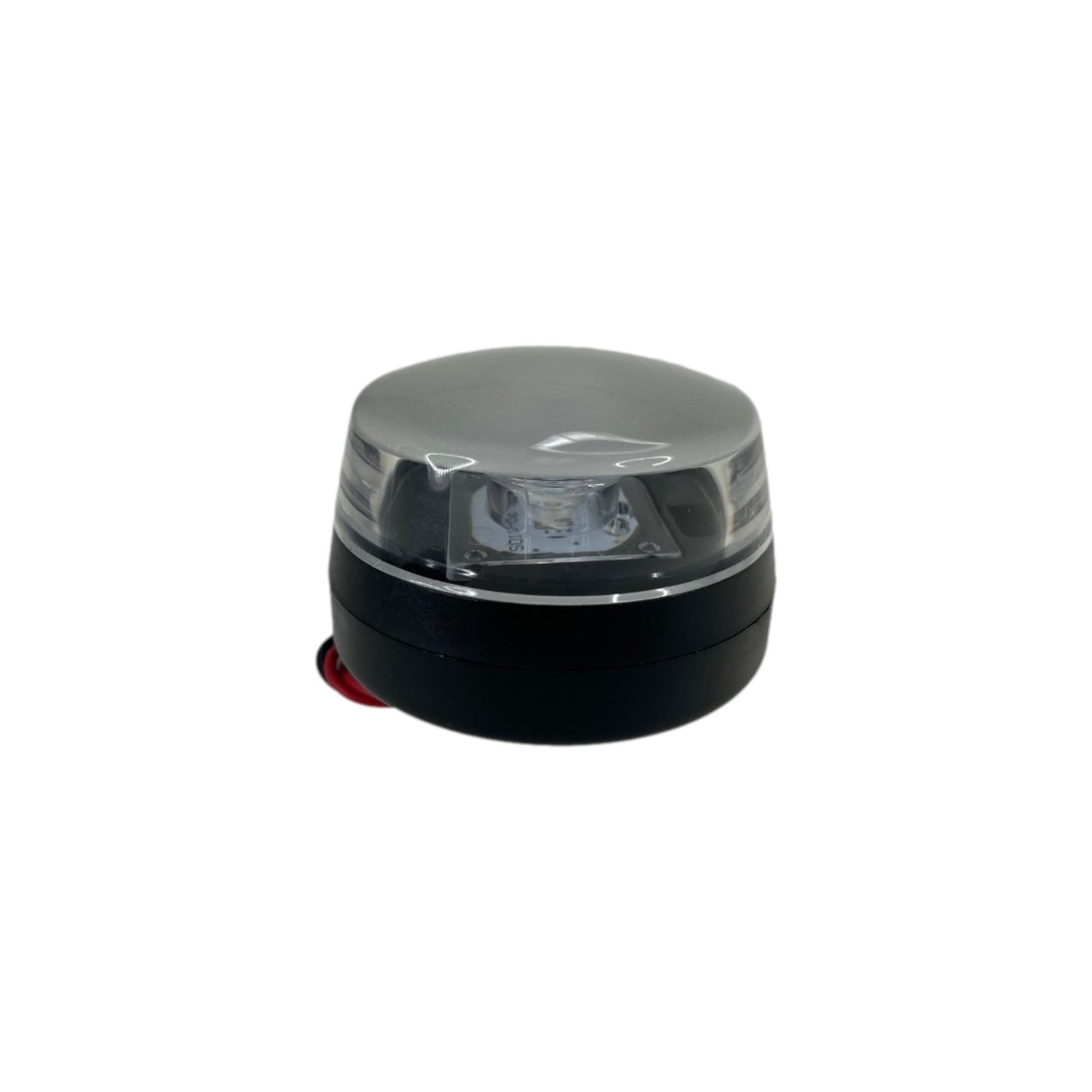 Pactrade Marine Boat Wake Tower LED Anchor All Round Navigation Light Nature White PC Plastic Housing Black 120 Degrees Beam Angle Surface Mount 2-1/4" Diameter 1-5/8" Height