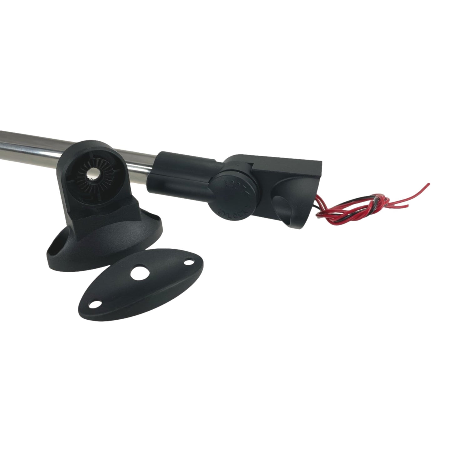Pactrade Marine Boat LED All Round Anchor Stem Masthead Combo Navigation Light Adjustable Base Black Housing Nature White LED 2NM Surface Mount 10-30VDC IP66 CE RoHS Certified 14-1/4" Height