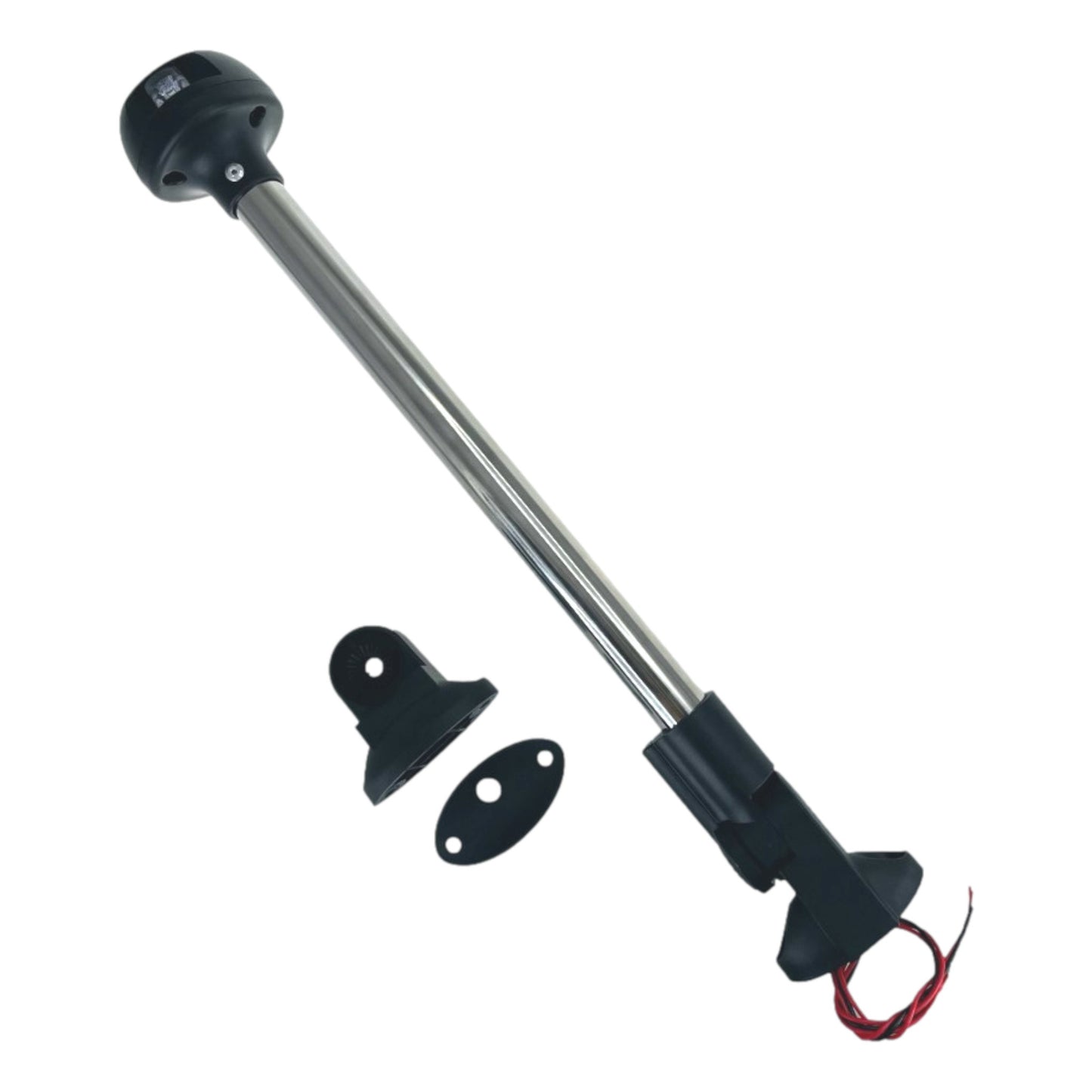 Pactrade Marine Boat LED All Round Anchor Stem Masthead Combo Navigation Light Adjustable Base Black Housing Nature White LED 2NM Surface Mount 10-30VDC IP66 CE RoHS Certified 14-1/4" Height