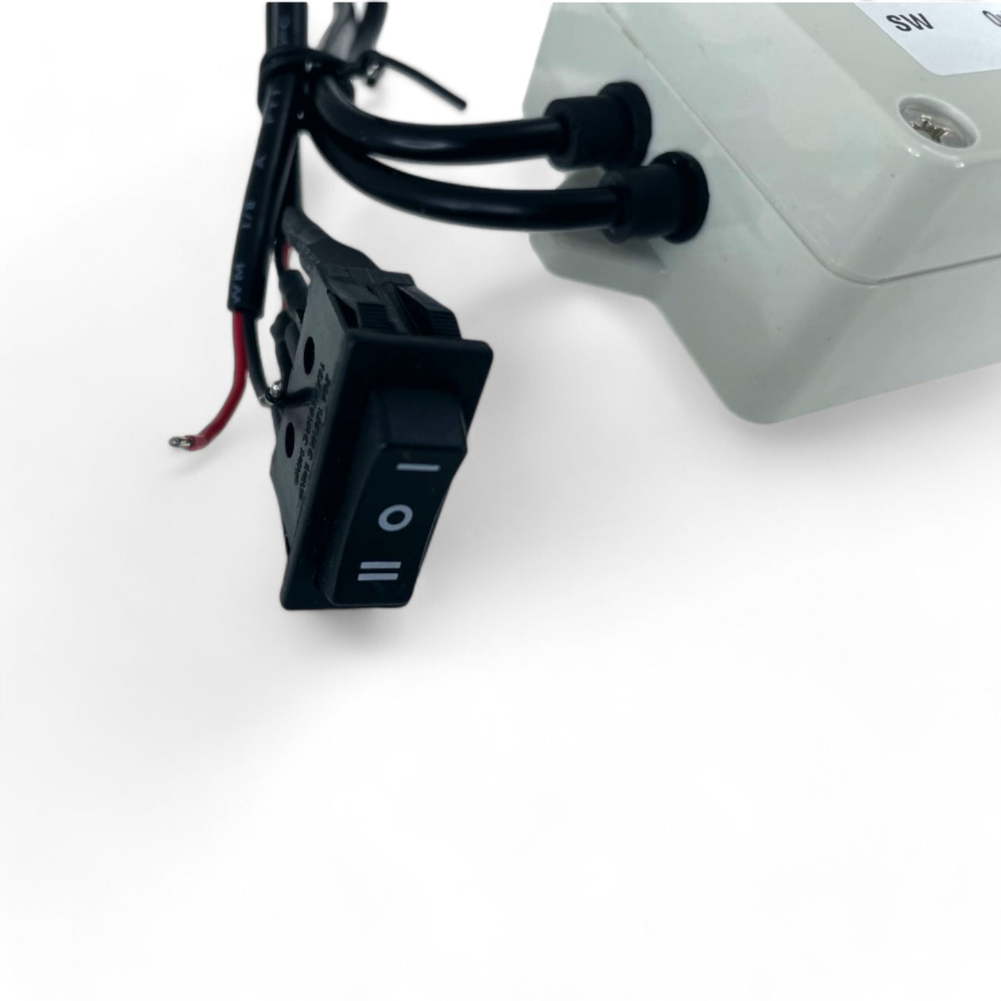 Pactrade Marine Black Aluminum Housing Plug/Transom Underwater Light DC12-24V LED Waterproof IP68 36W Max LED Lengthy Wired with 433MHz Remote Control Red Green Blue White (Single LED)