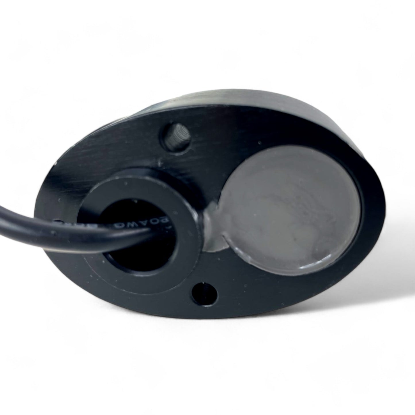 Pactrade Marine Black Aluminum Housing Plug/Transom Underwater Light DC12-24V LED Waterproof IP68 36W Max LED Lengthy Wired with 433MHz Remote Control Red Green Blue White (Single LED)