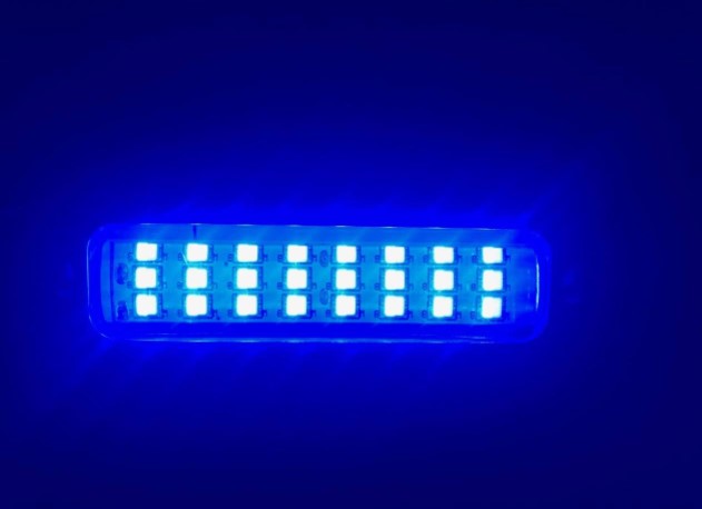 Pactrade Marine Boat Pontoon Blue White 27 LEDs Underwater Light SS316 3-3/4"L